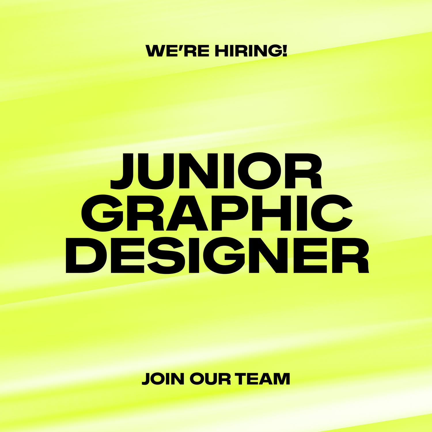 We're Hiring! Junior Sportswear / Graphic Designer