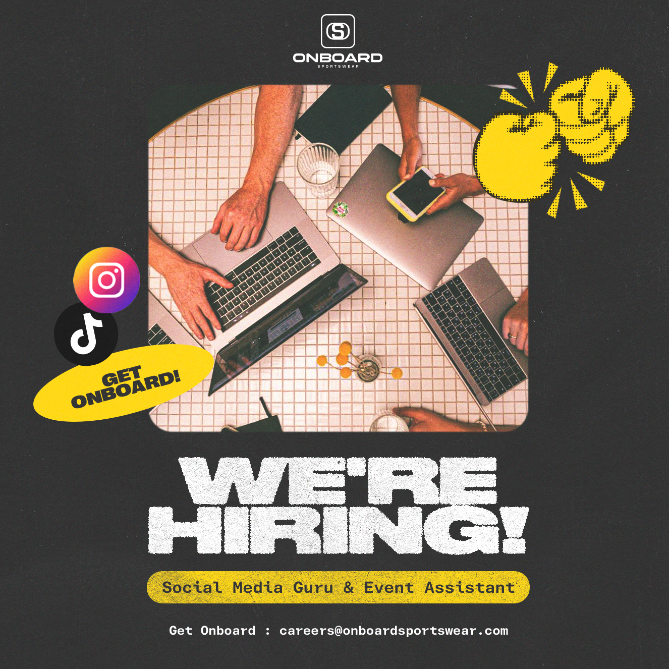 We're Hiring! Social Media Guru & Event Assistant
