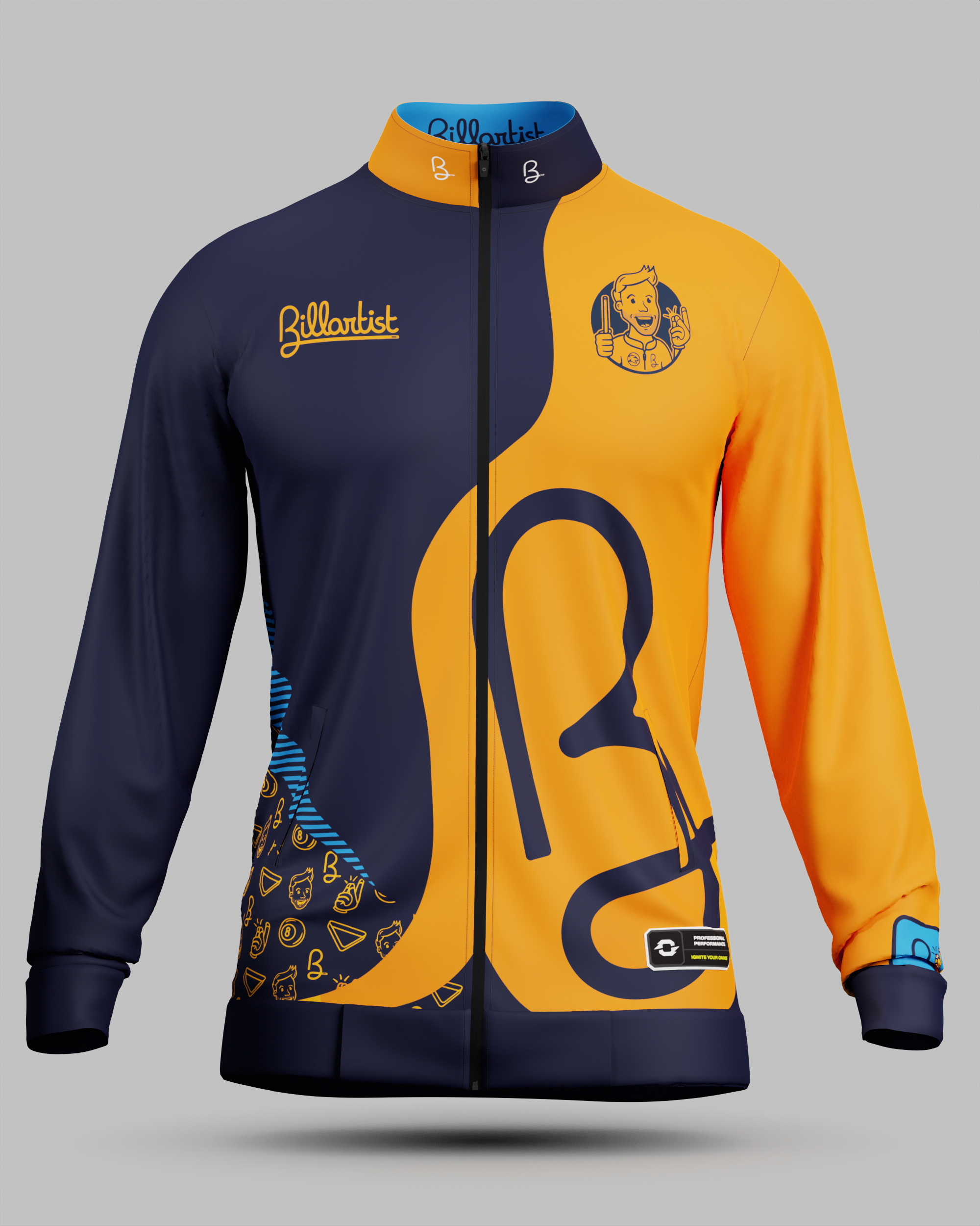 Official Billartist Training Jacket Orange