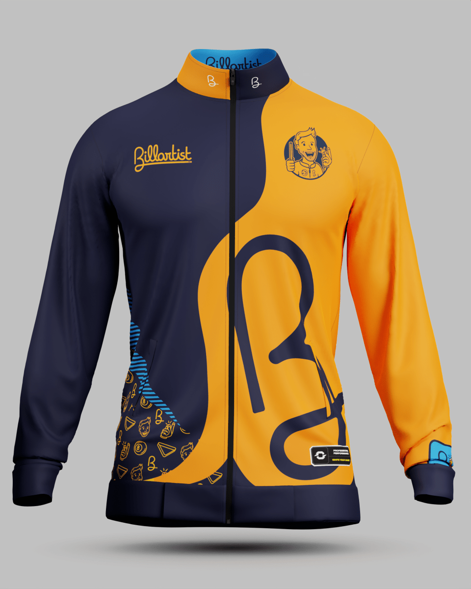 Official Billartist Training Jacket Orange - Onboard Sportswear