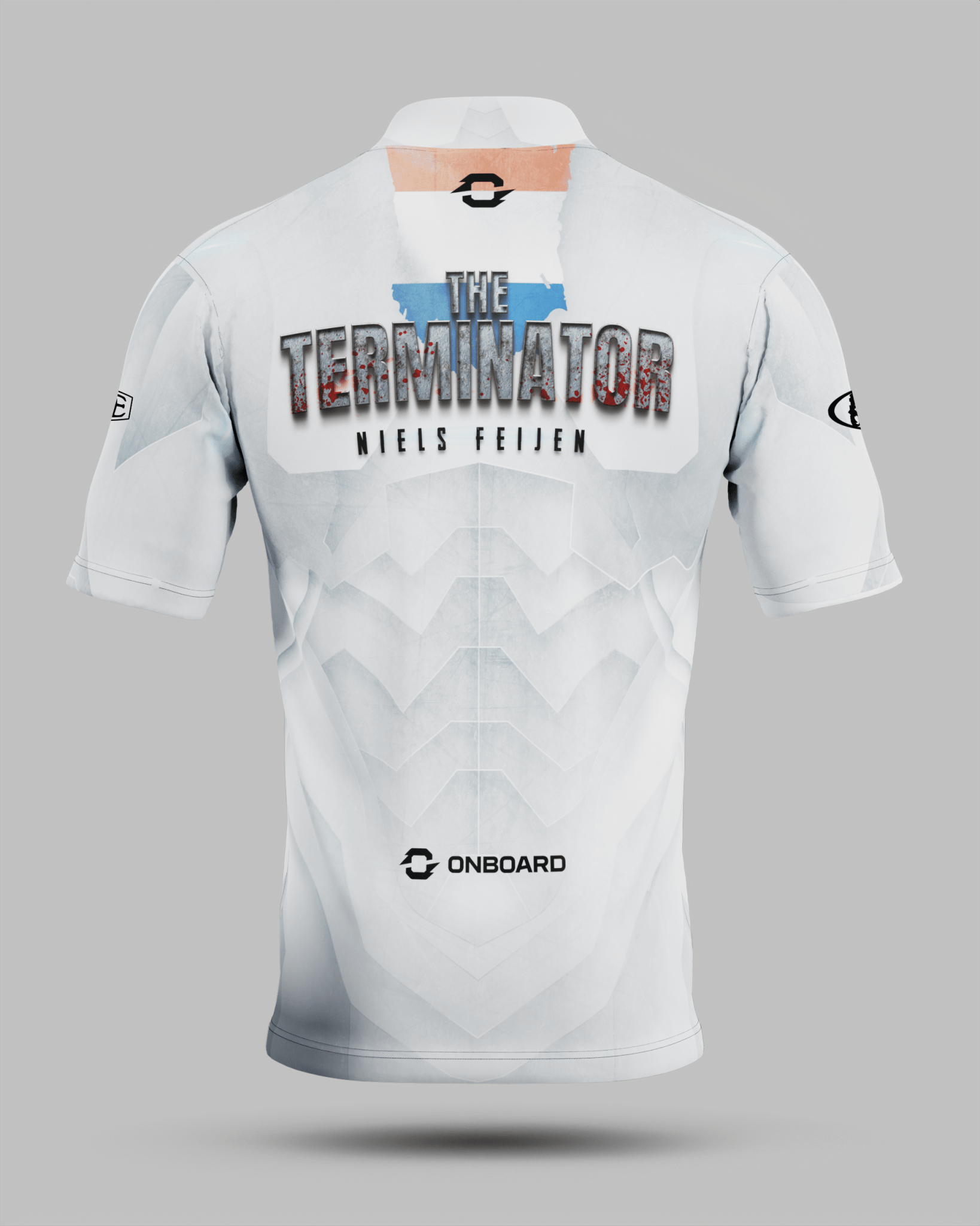 Niels "The Terminator" Feijen Jersey White - Onboard Sportswear