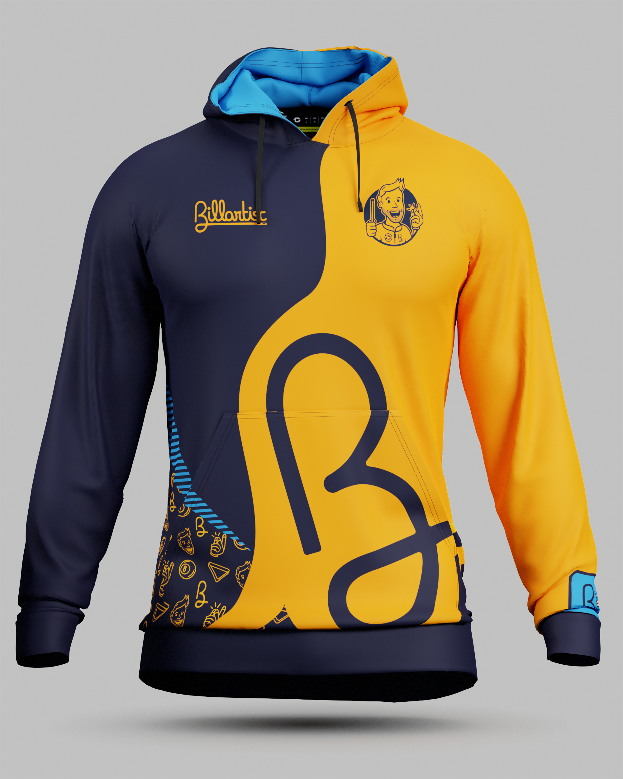 Official Billartist Hoodie Orange