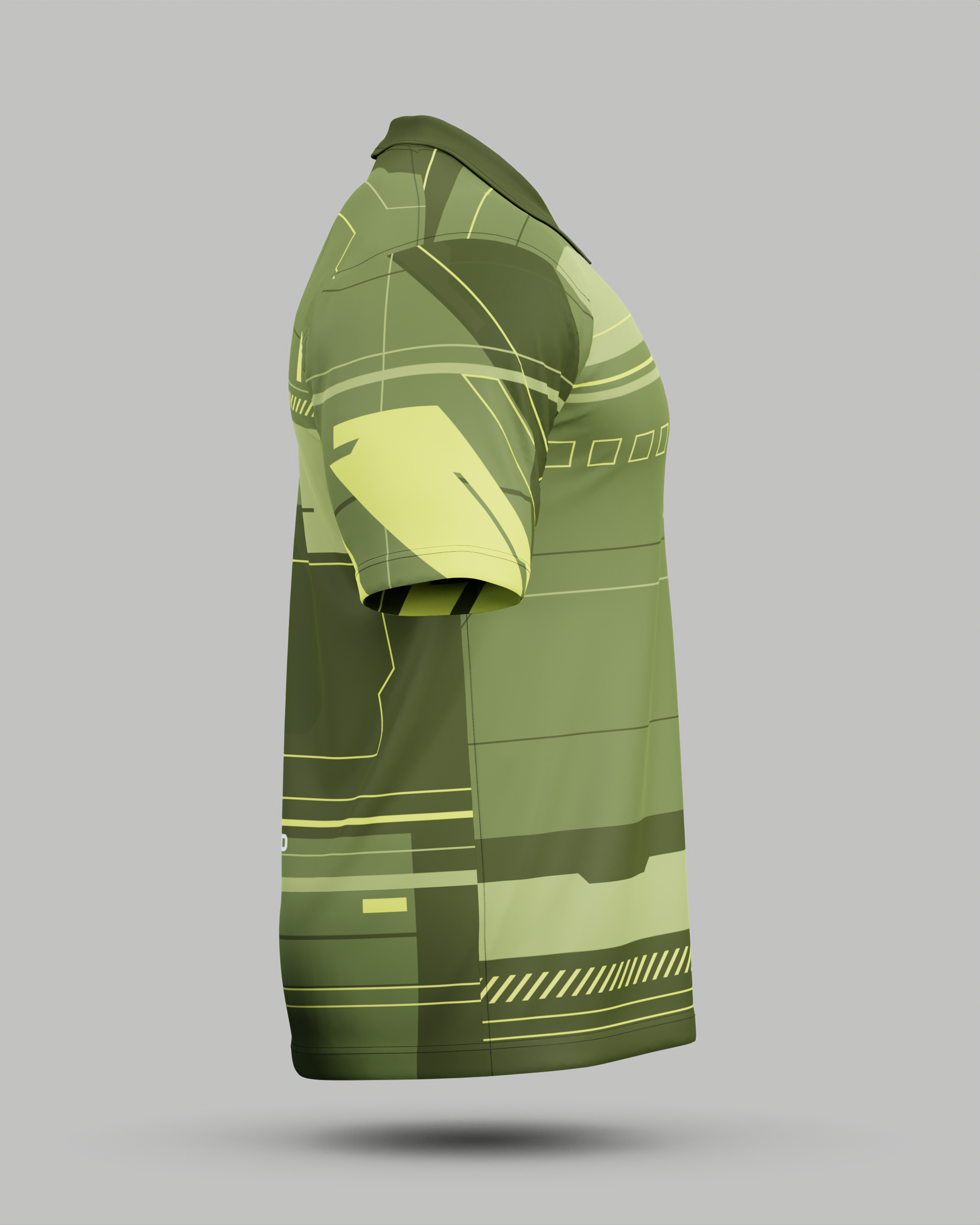 Express Tokyo 2.0 3 Button Polo Collar Jersey Green