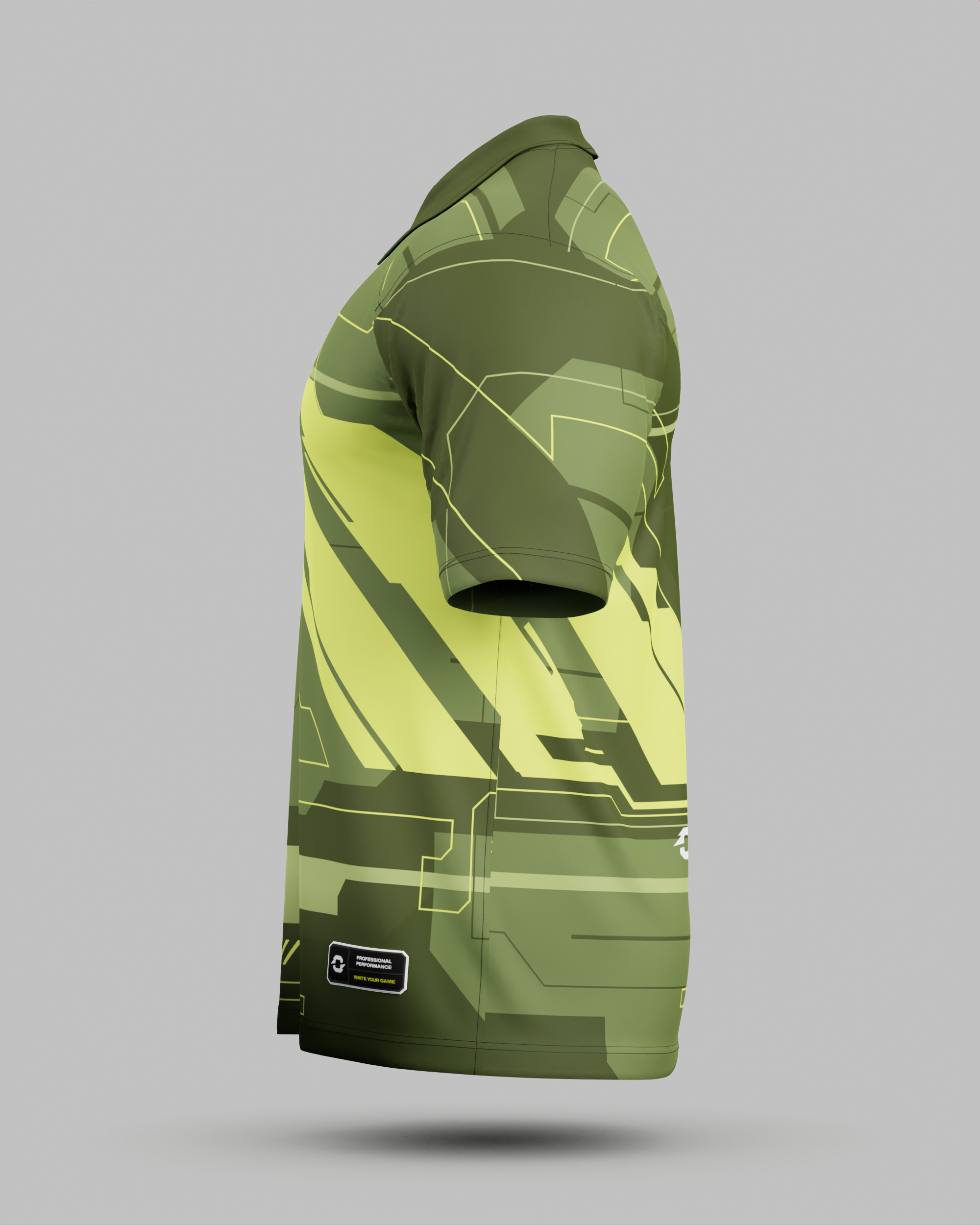 Express Tokyo 2.0 3 Button Polo Collar Jersey Green