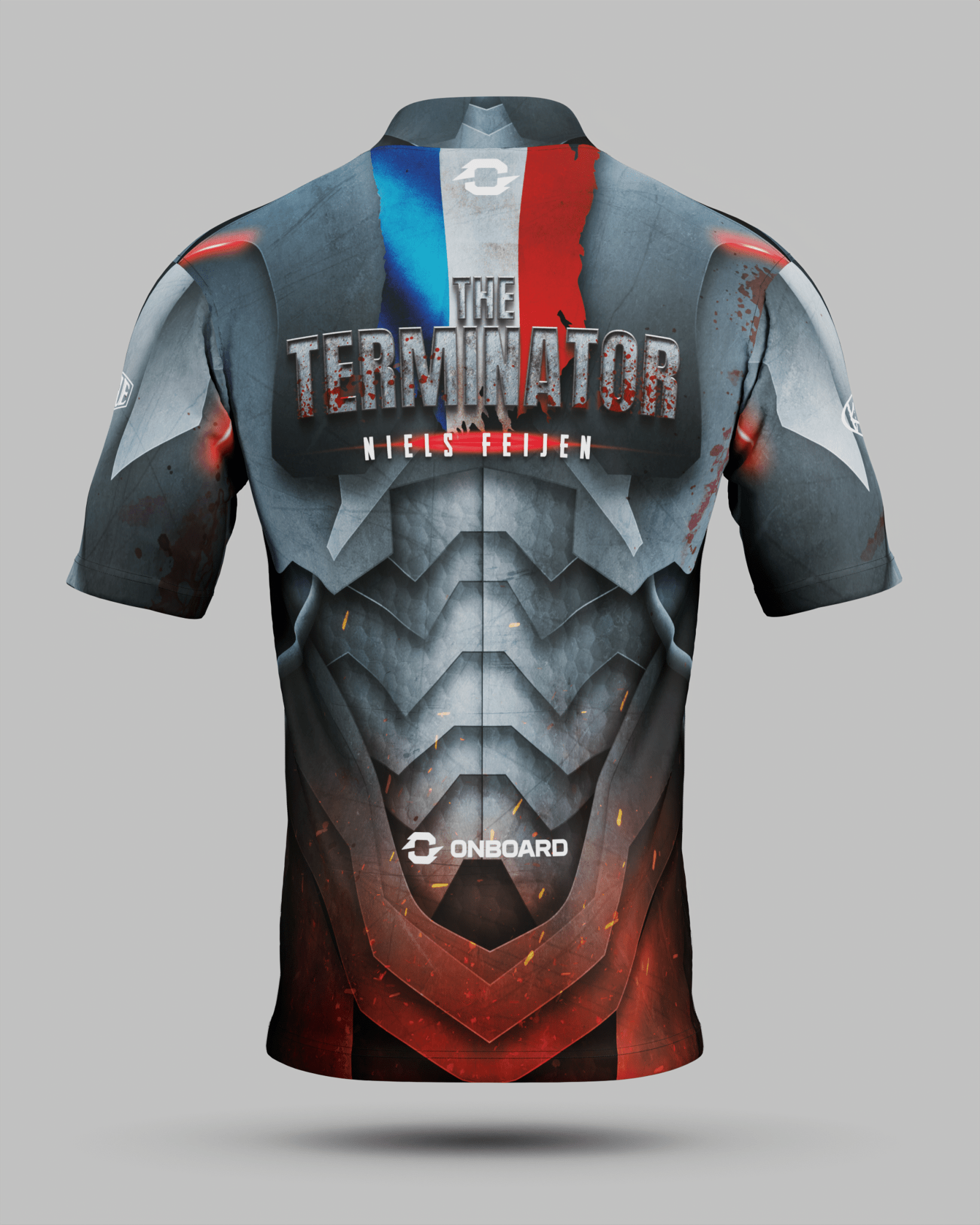 Niels "The Terminator" Feijen Jersey Charcoal - Onboard Sportswear