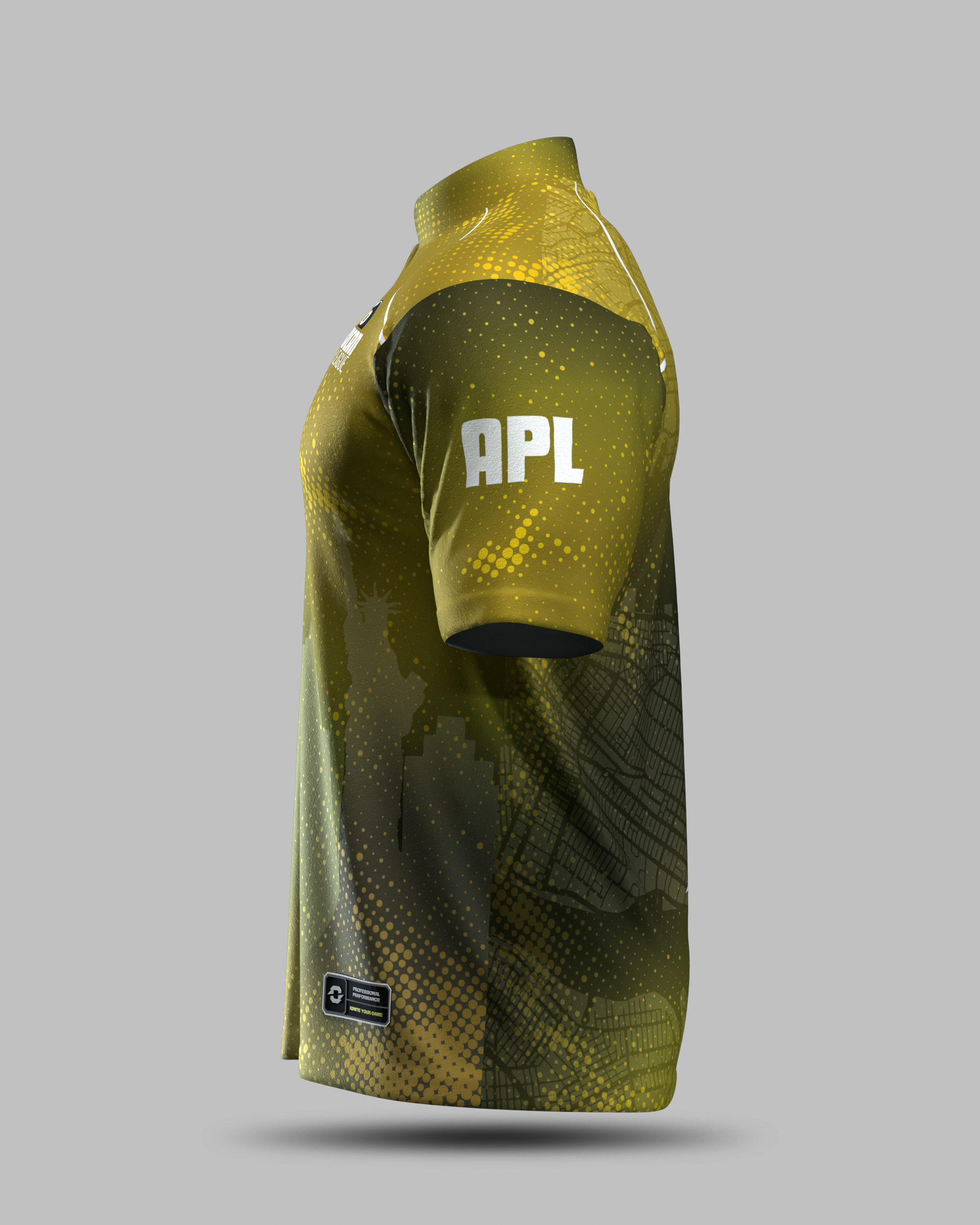 APL Pro Collar Jersey - Gold