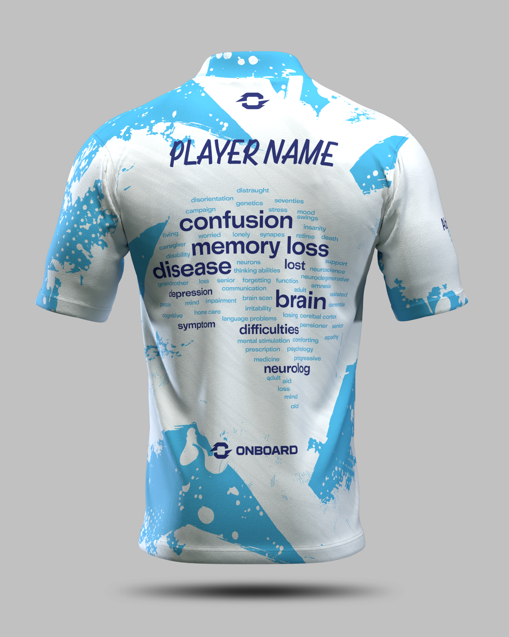 Alzheimer's Awareness Shirt White/Blue