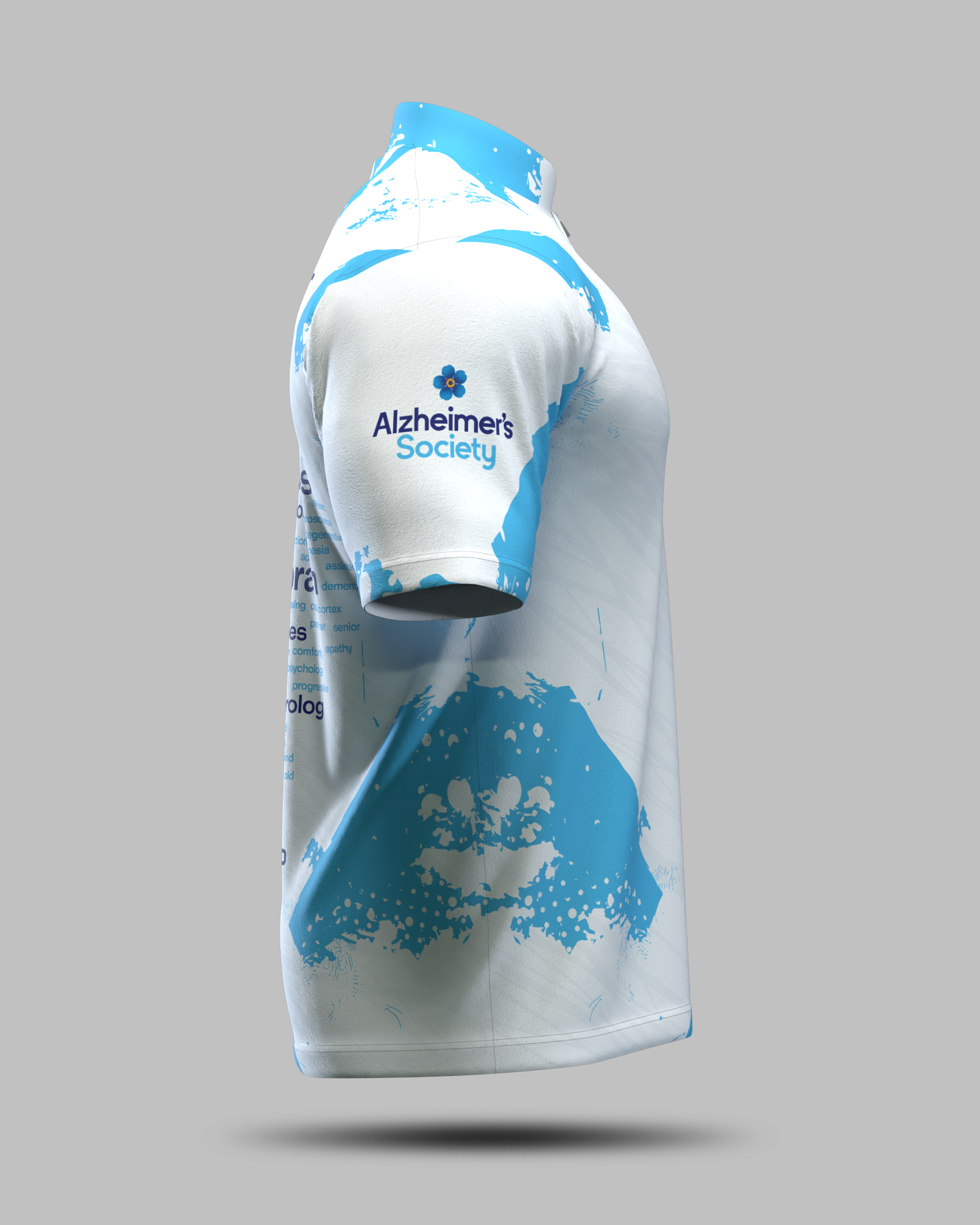 Alzheimer's Awareness Shirt White/Blue