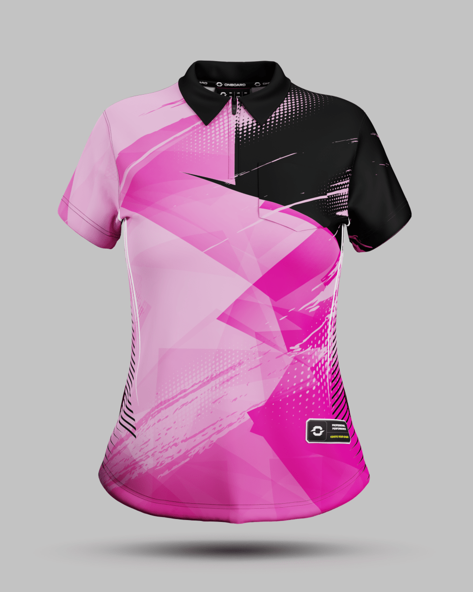 Womens Alaska 1/4 Zip Polo Collar Jersey - Onboard Sportswear