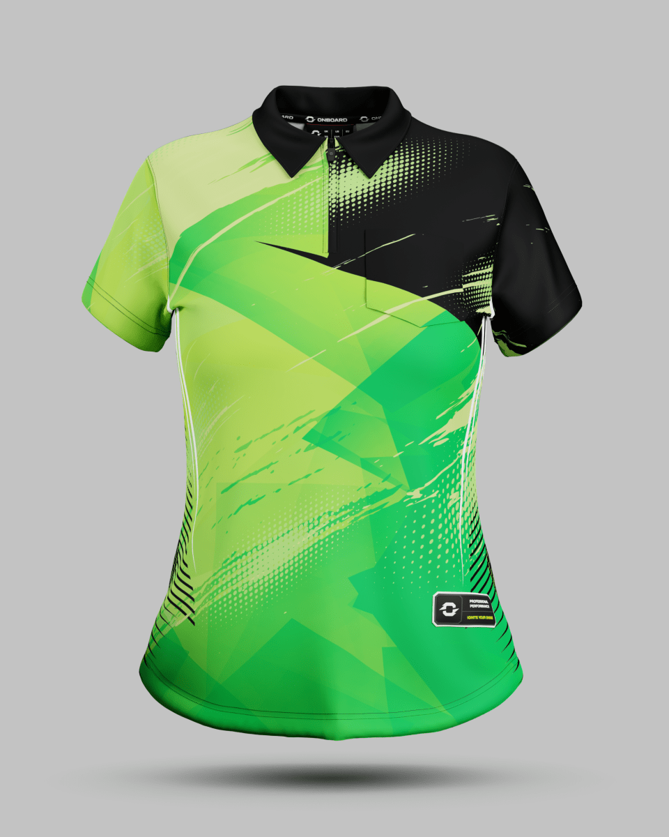 Womens Alaska 1/4 Zip Polo Collar Jersey - Onboard Sportswear