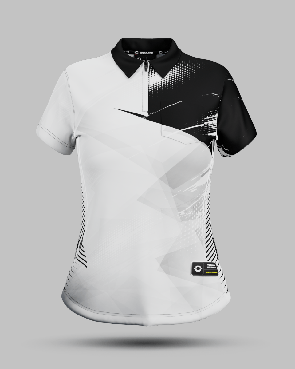 Womens Alaska 1/4 Zip Polo Collar Jersey - Onboard Sportswear