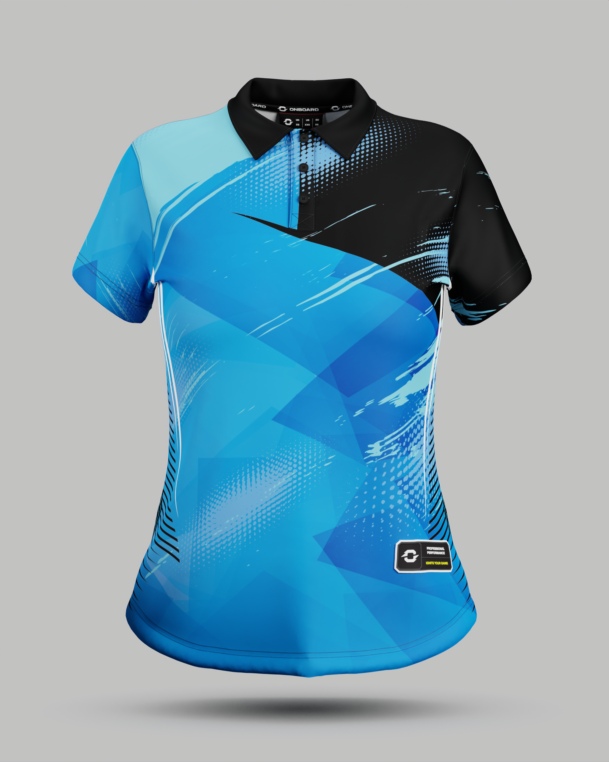 Womens Alaska 3 Button Polo Collar Jersey