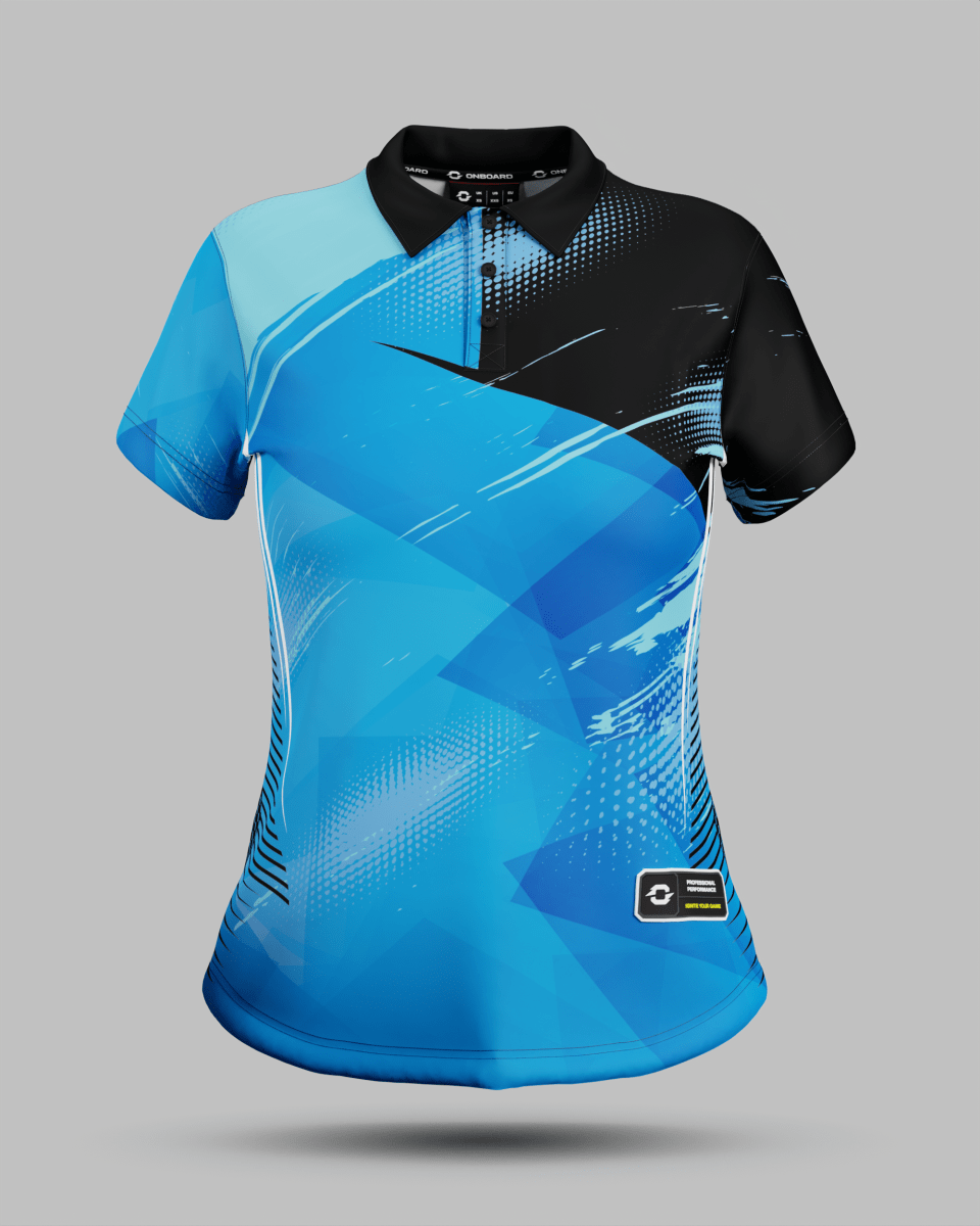 Womens Alaska 3 Button Polo Collar Jersey - Onboard Sportswear
