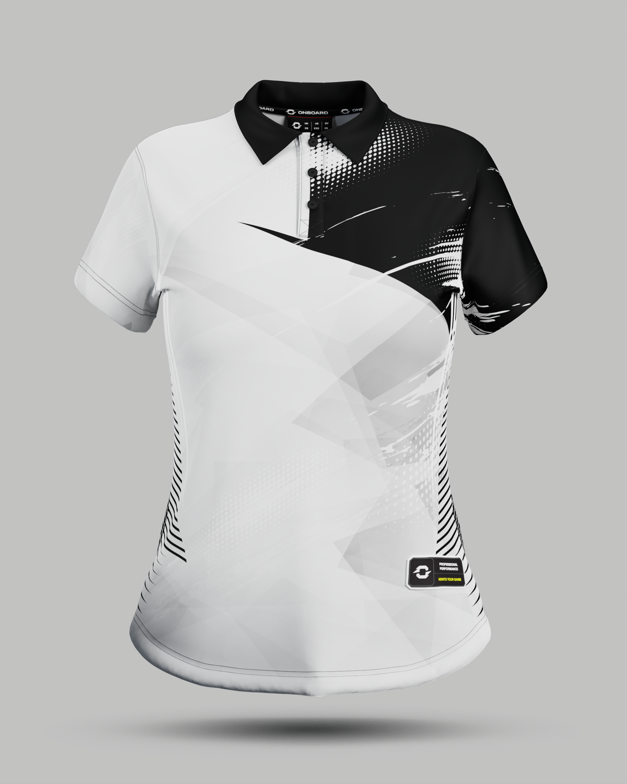 Womens Alaska 3 Button Polo Collar Jersey