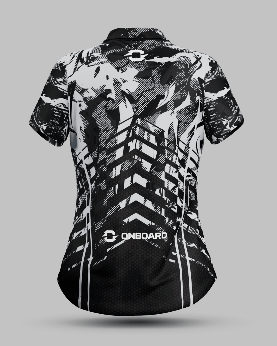 Womens Arizona 1/4 Zip Polo Collar Jersey - Onboard Sportswear
