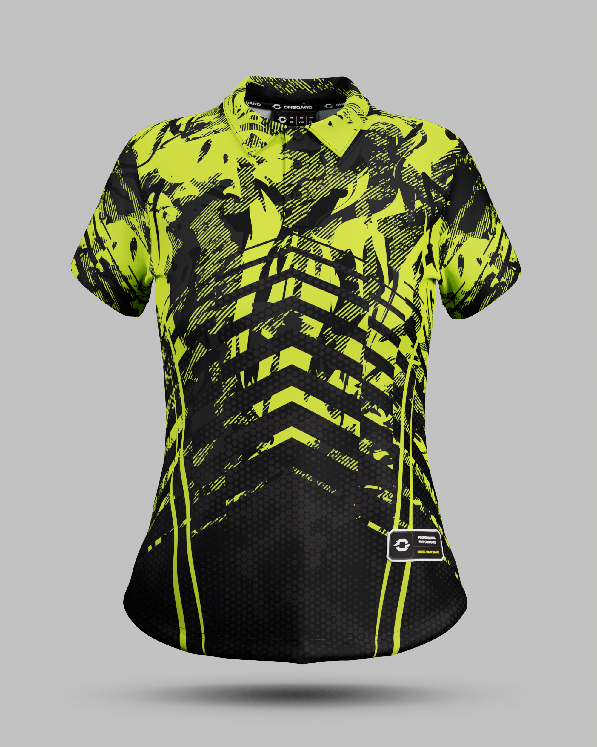Womens Arizona 3 Button Polo Collar Jersey
