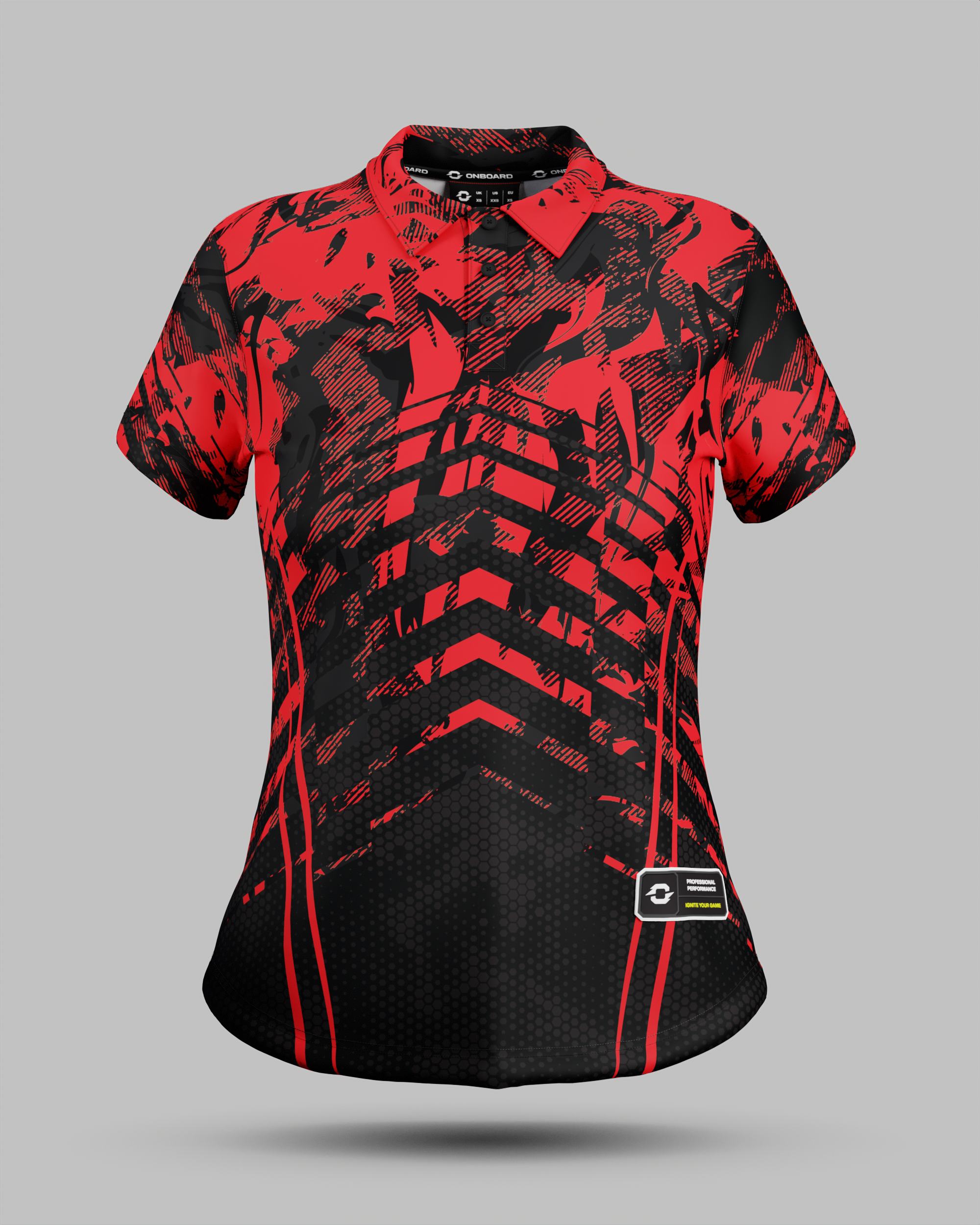 Womens Arizona 3 Button Polo Collar Jersey