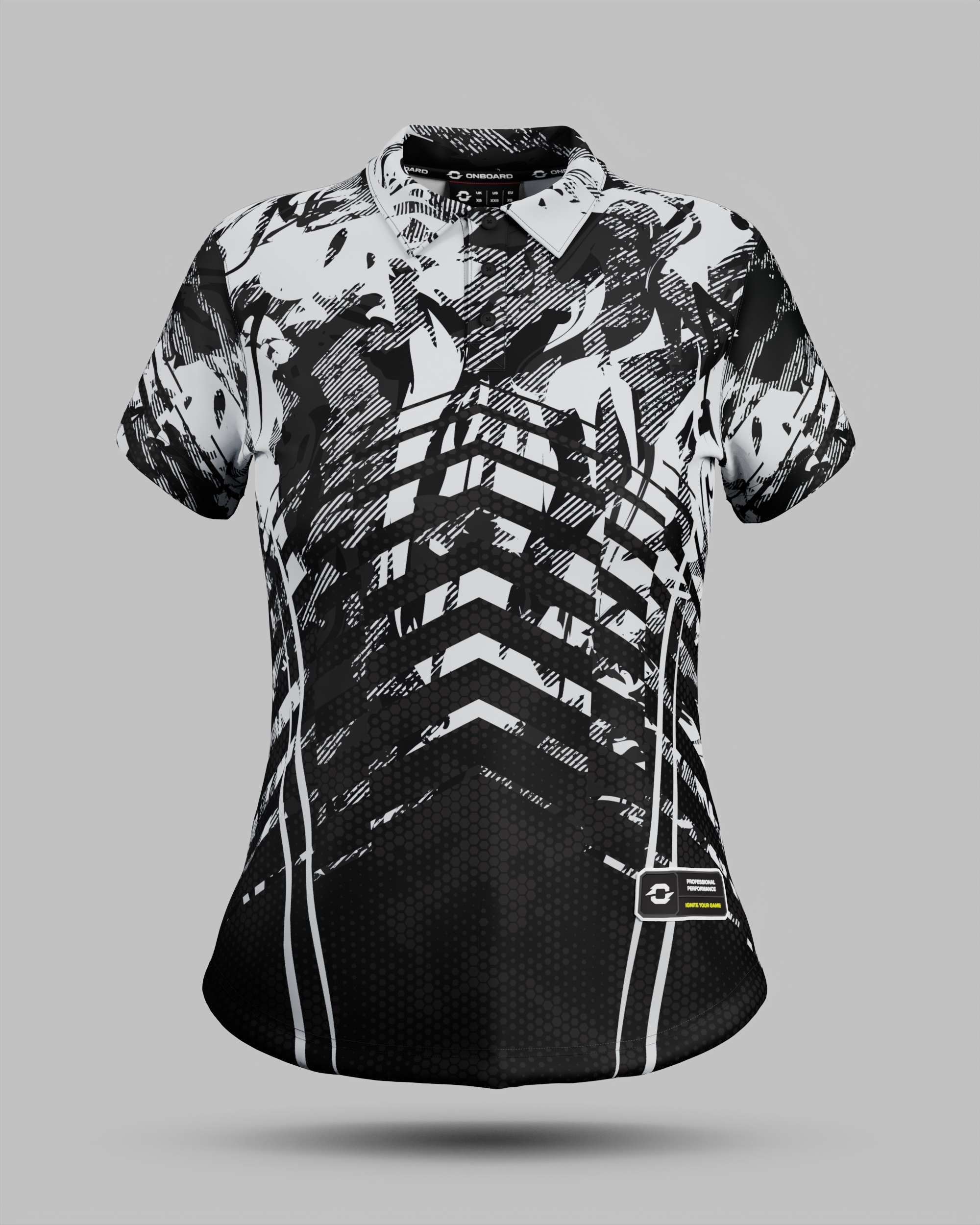 Womens Arizona 3 Button Polo Collar Jersey