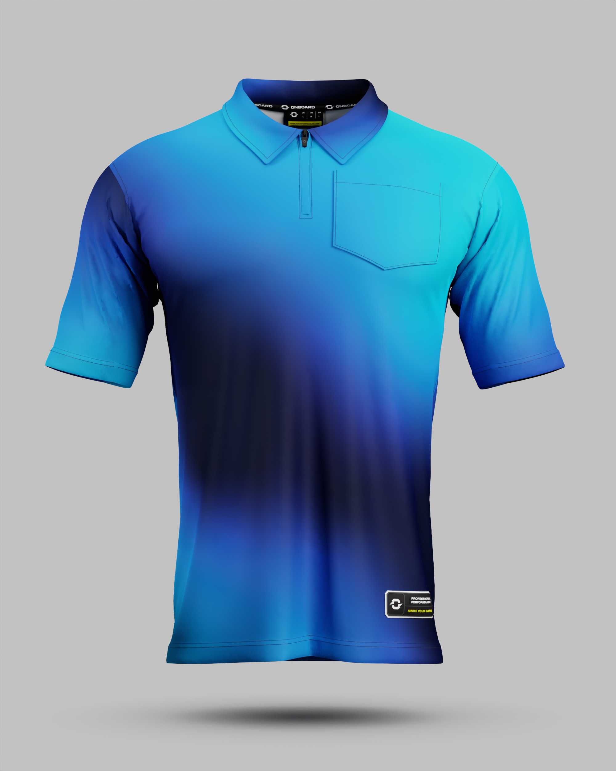 Youth Aura 1/4 Zip Polo Collar Jersey With Pocket