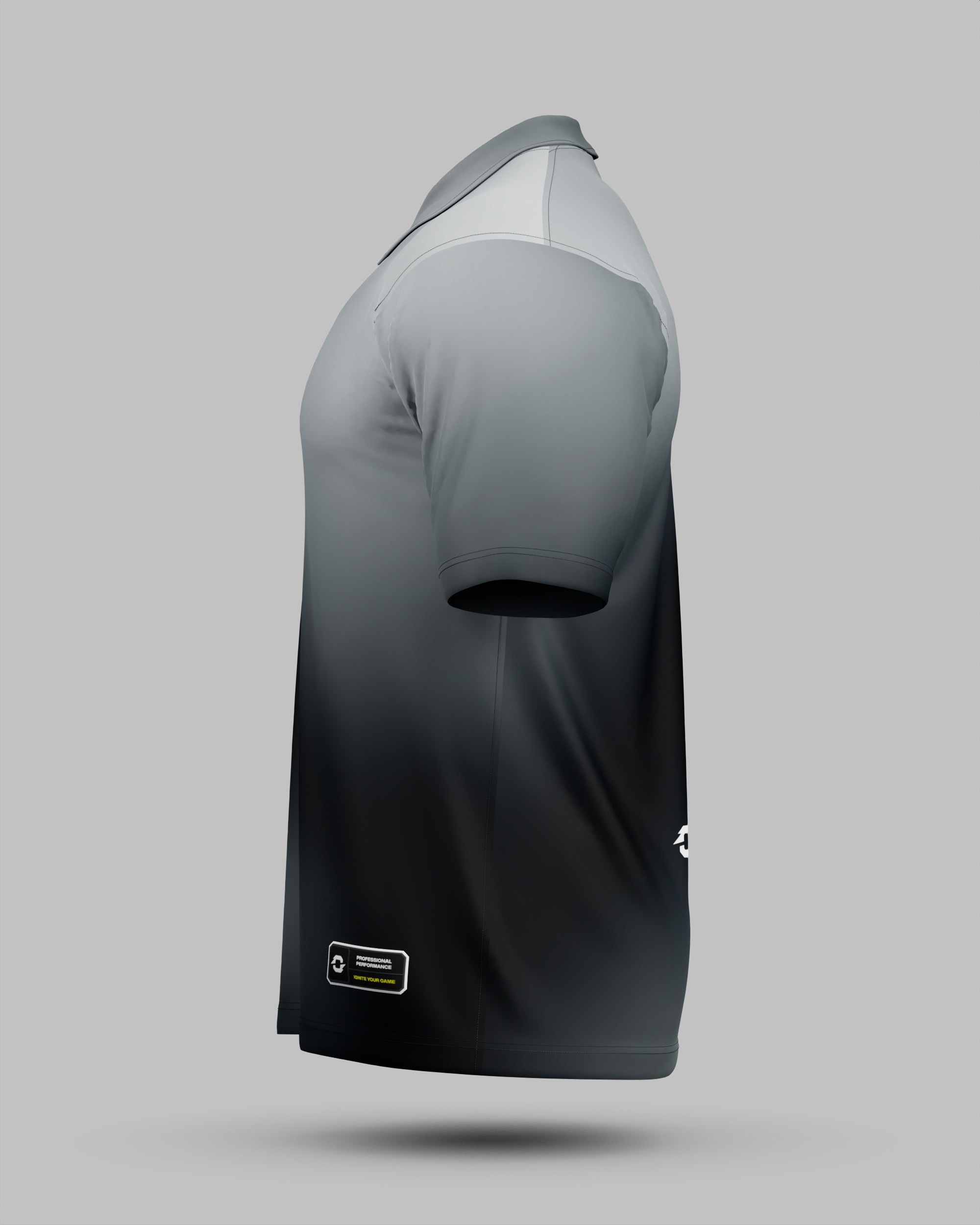 Aura 3 Button Polo Collar Jersey