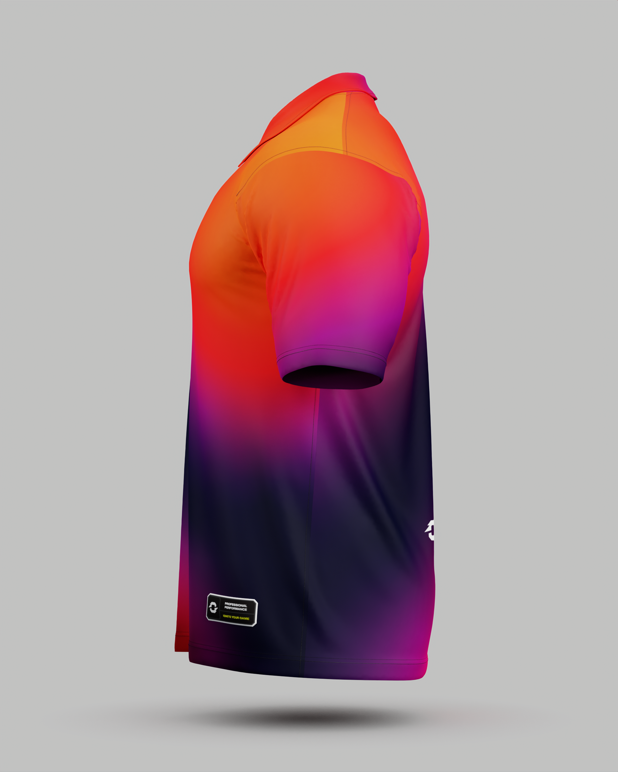 Aura 3 Button Polo Collar Jersey