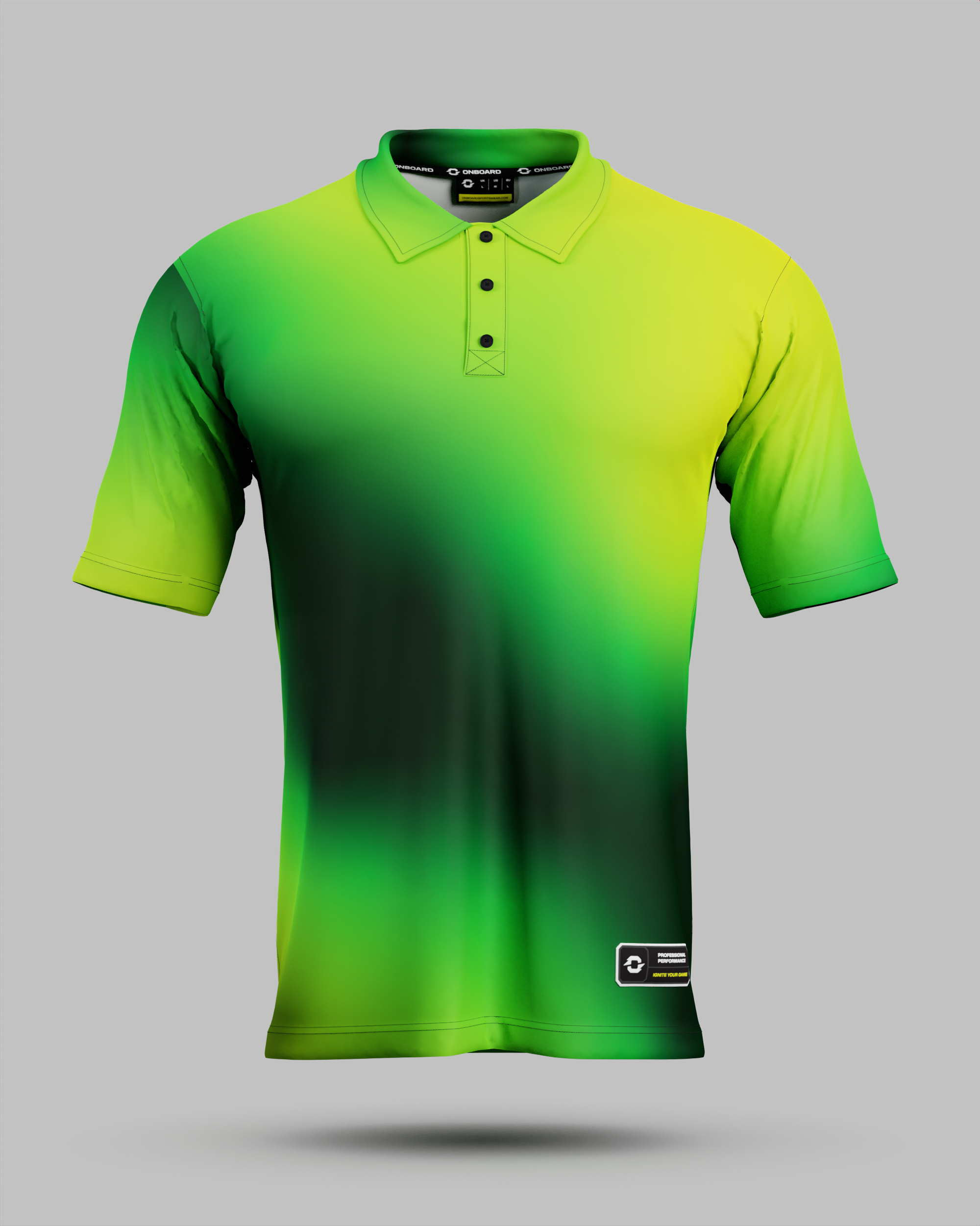 Aura 3 Button Polo Collar Jersey