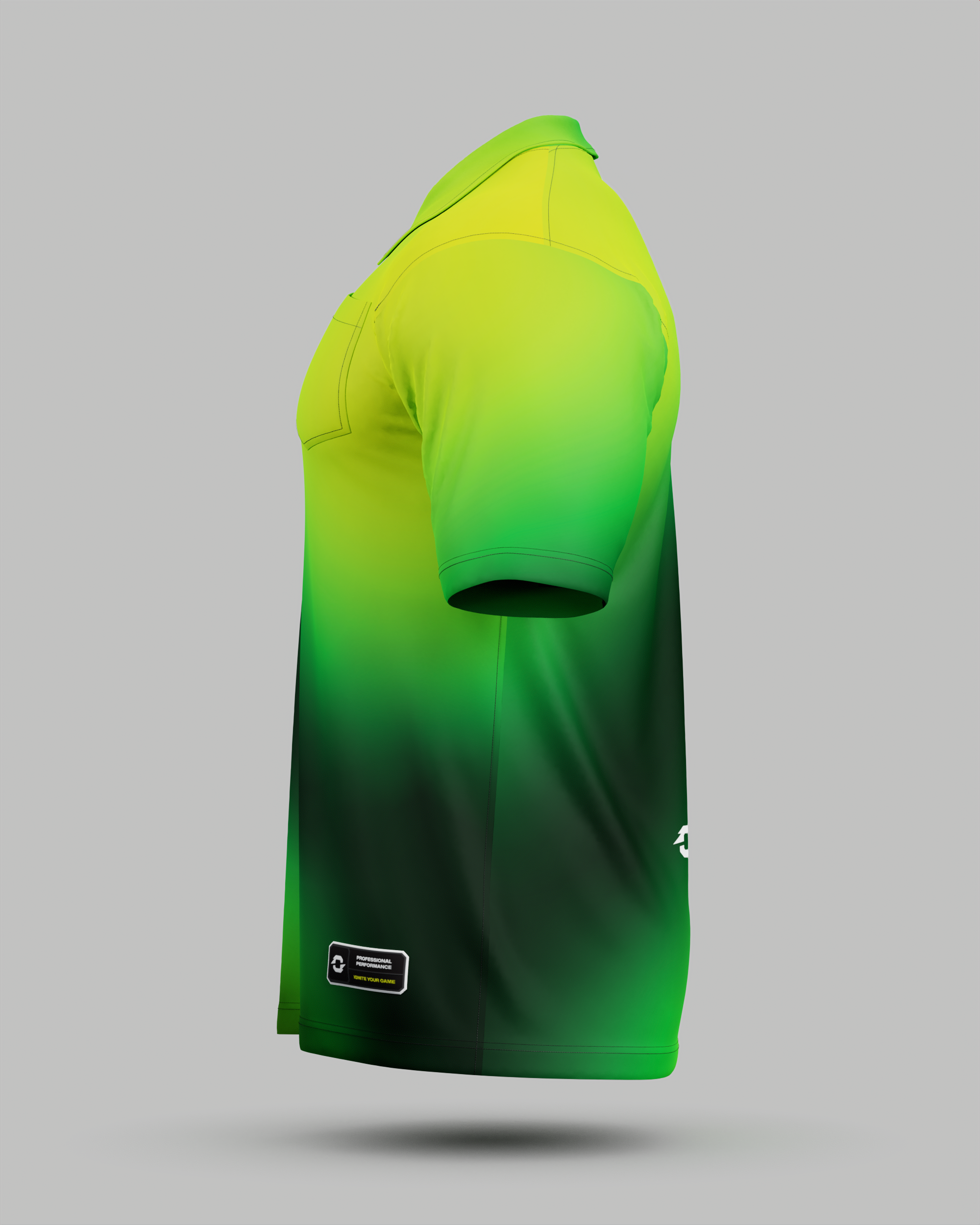 Aura 3 Button Polo Collar Jersey With Pocket