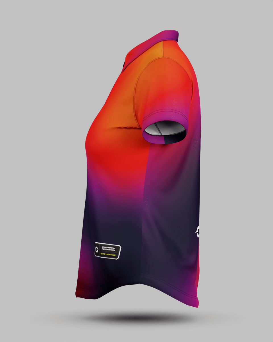 Womens Aura 1/4 Zip Polo Collar Jersey - Onboard Sportswear