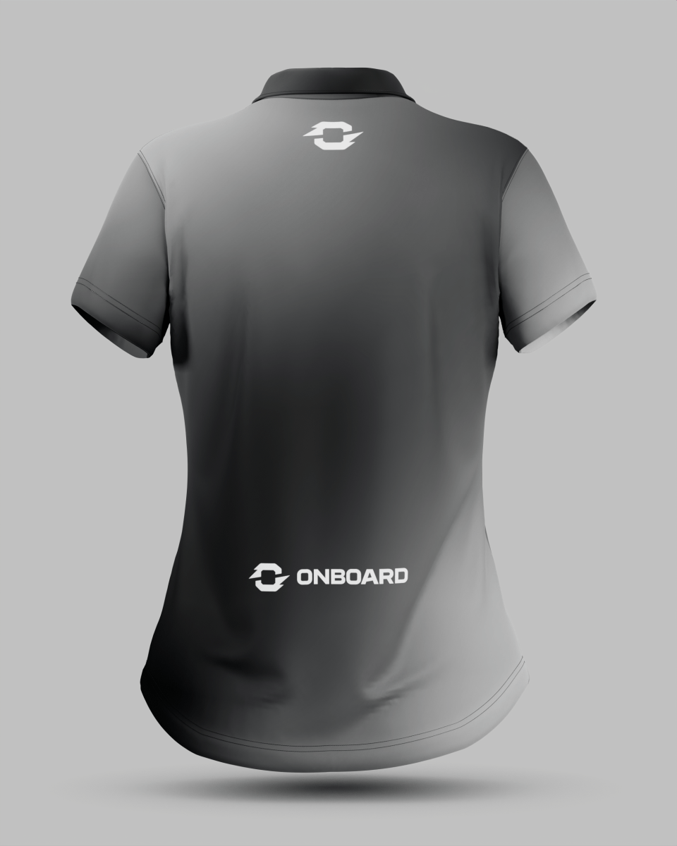 Womens Aura 1/4 Zip Polo Collar Jersey - Onboard Sportswear
