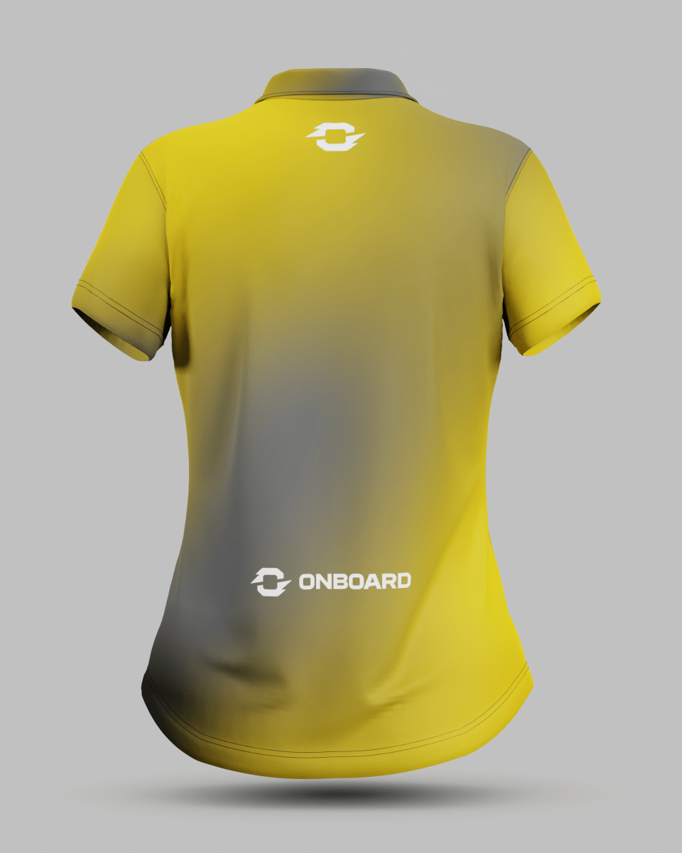 Womens Aura 1/4 Zip Polo Collar Jersey - Onboard Sportswear