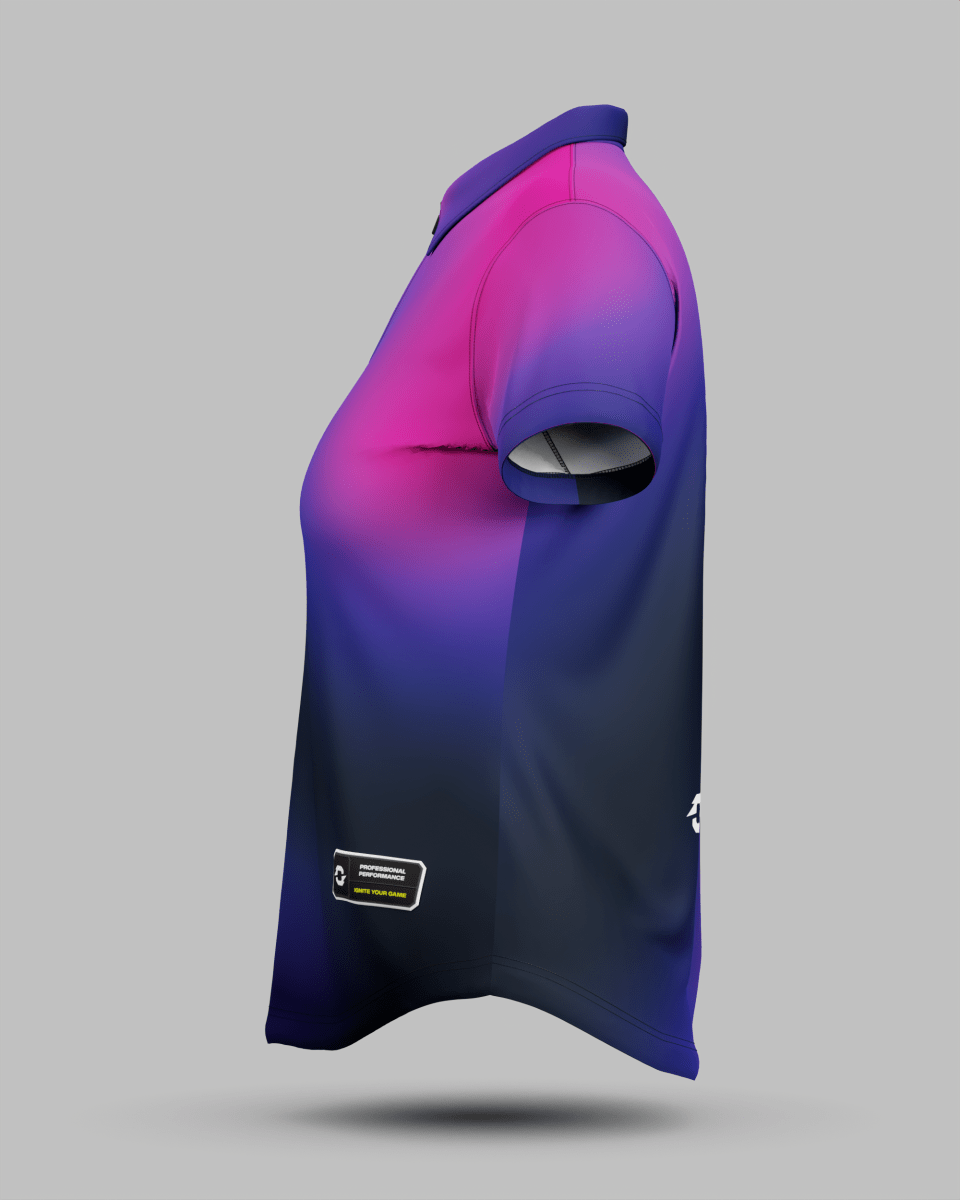 Womens Aura 1/4 Zip Polo Collar Jersey - Onboard Sportswear