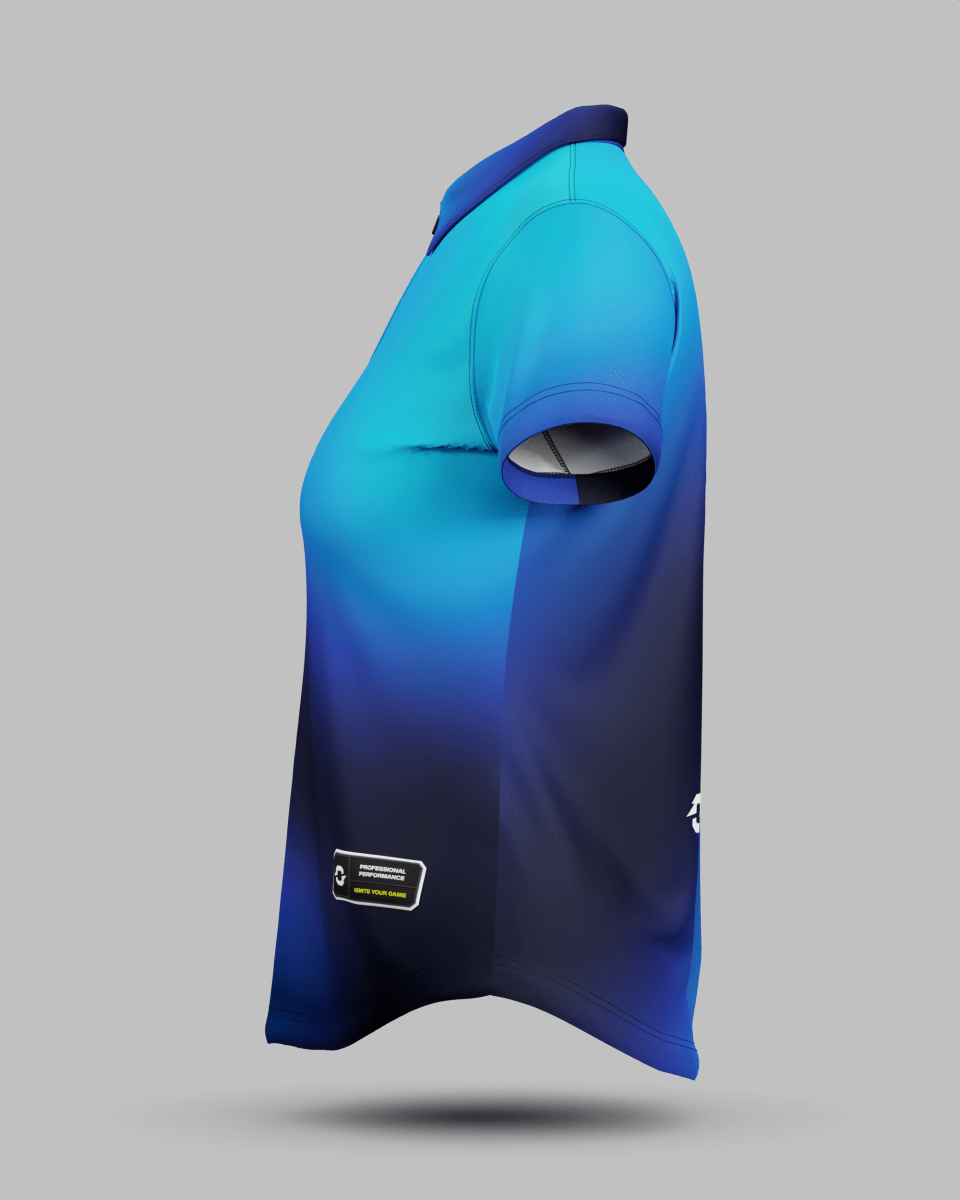 Womens Aura 1/4 Zip Polo Collar Jersey - Onboard Sportswear