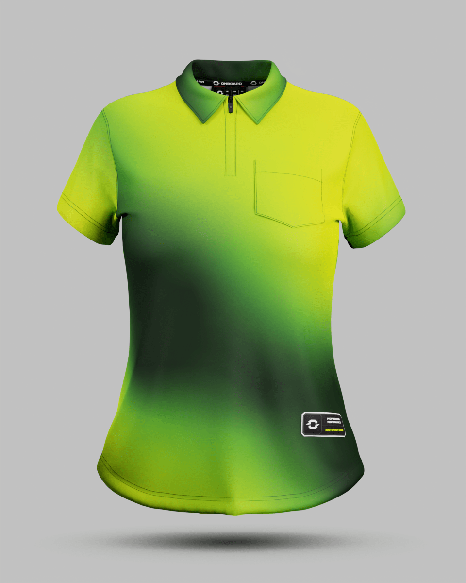 Womens Aura 1/4 Zip Polo Collar Jersey With Pocket - Onboard Sportswear