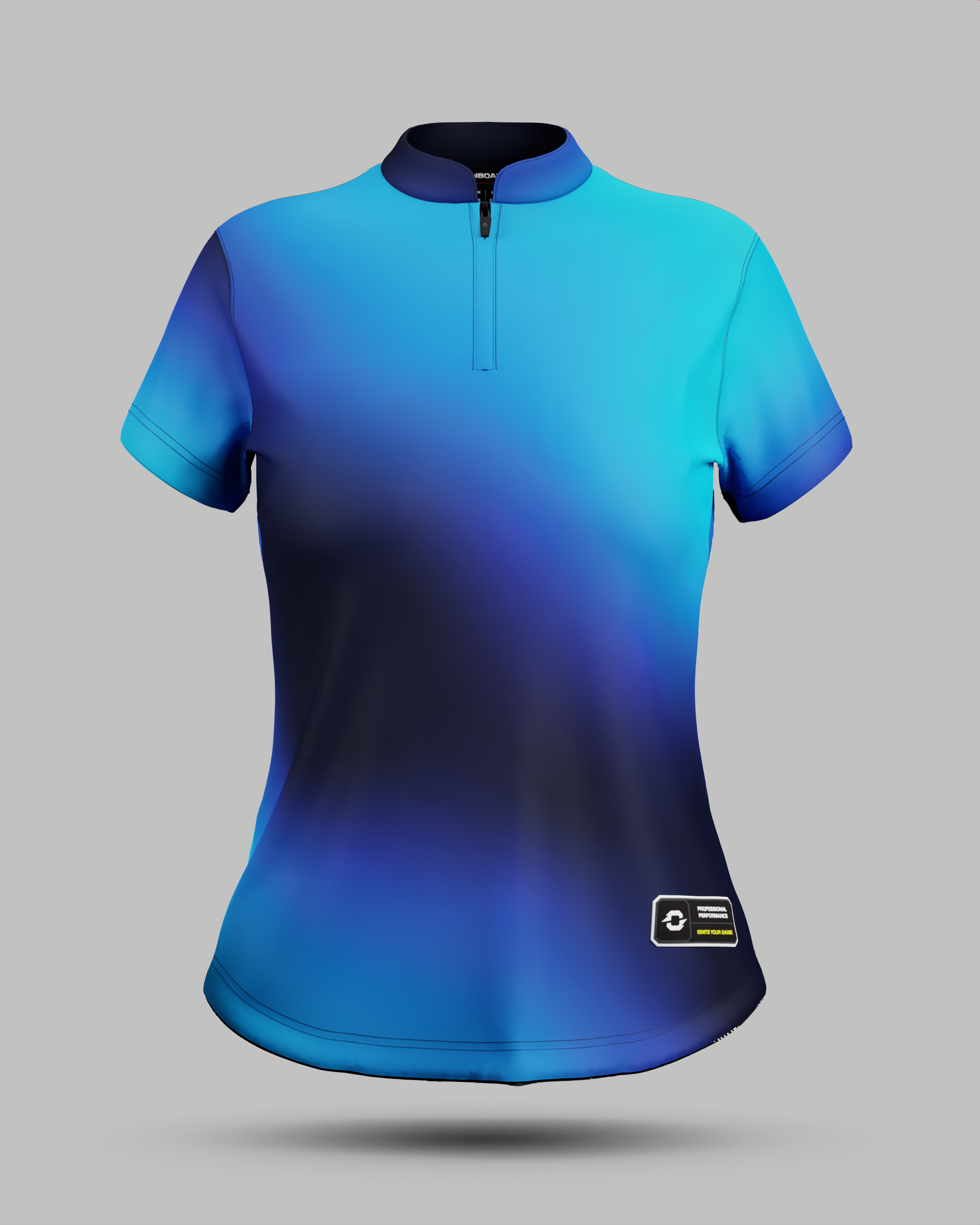 Womens Aura 1/4 Zip Pro Collar Jersey