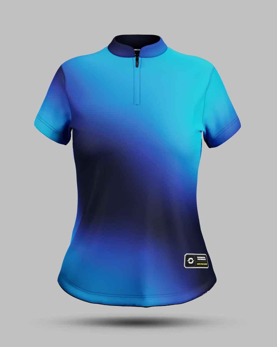 Womens Aura 1/4 Zip Pro Collar Jersey - Onboard Sportswear