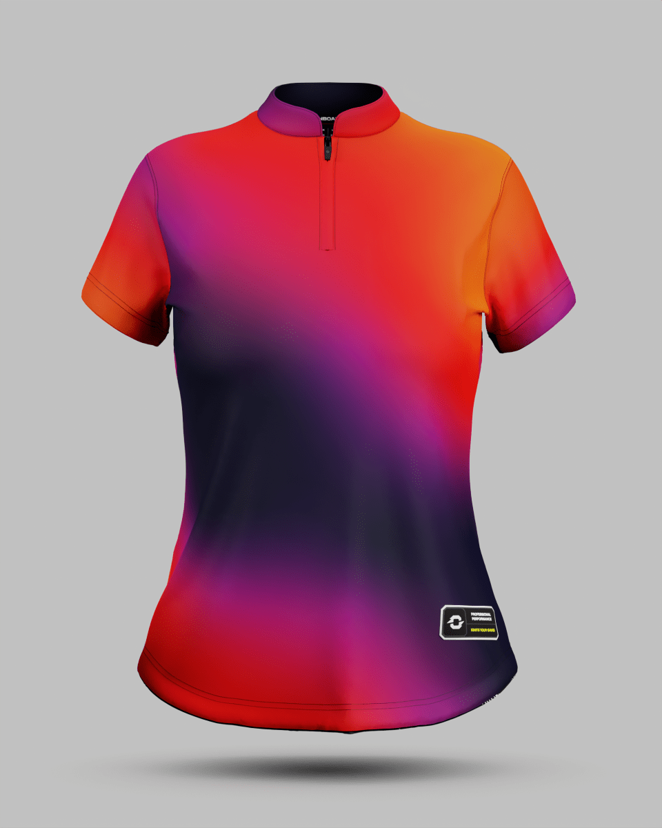 Womens Aura 1/4 Zip Pro Collar Jersey - Onboard Sportswear