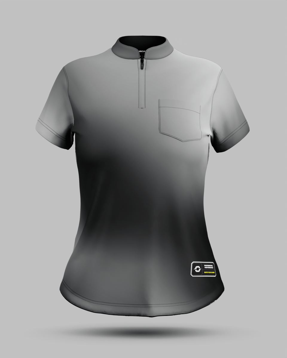 Womens Aura 1/4 Zip Pro Collar Jersey With Pocket - Onboard Sportswear