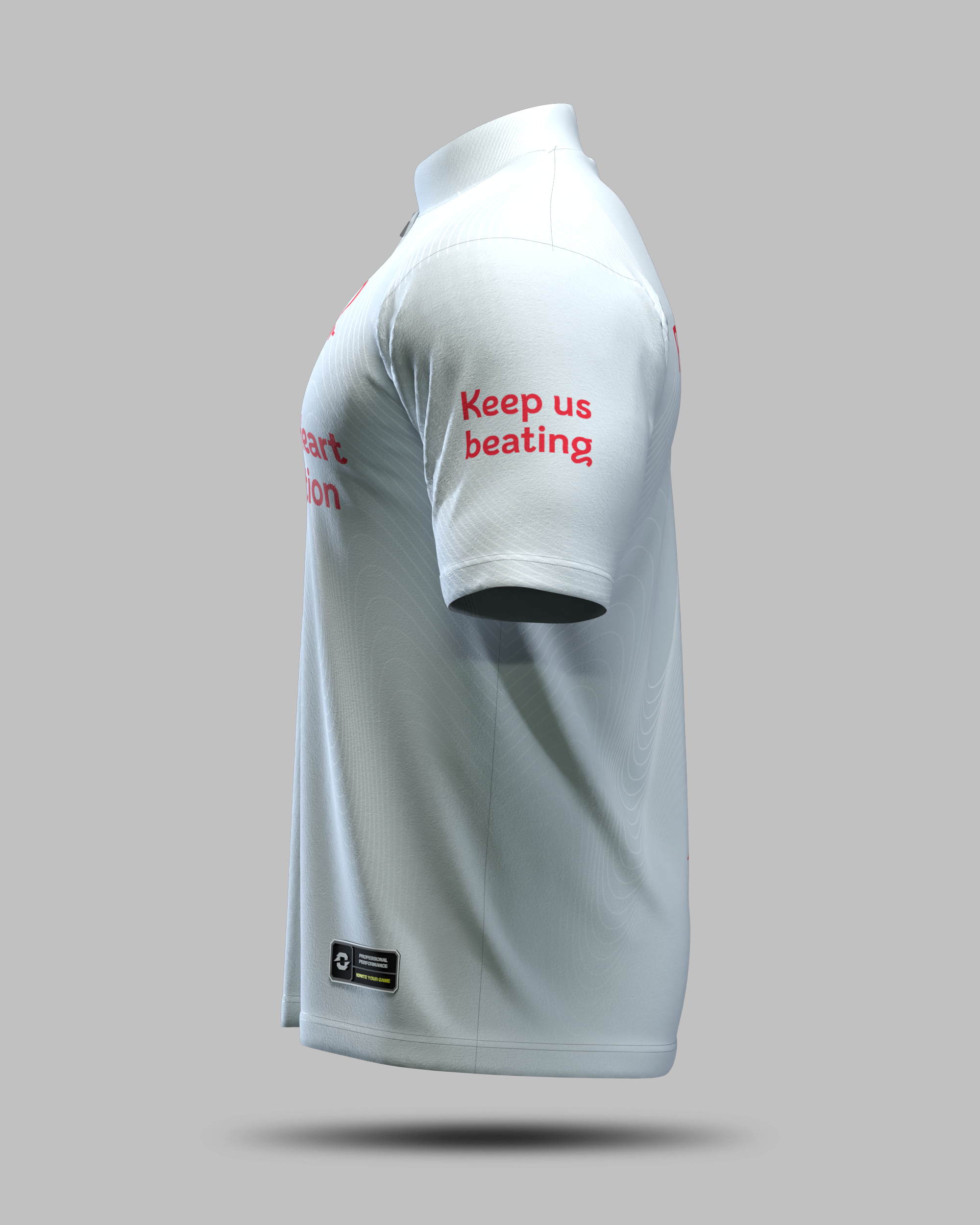 British Heart Foundation Awareness Shirt Silver