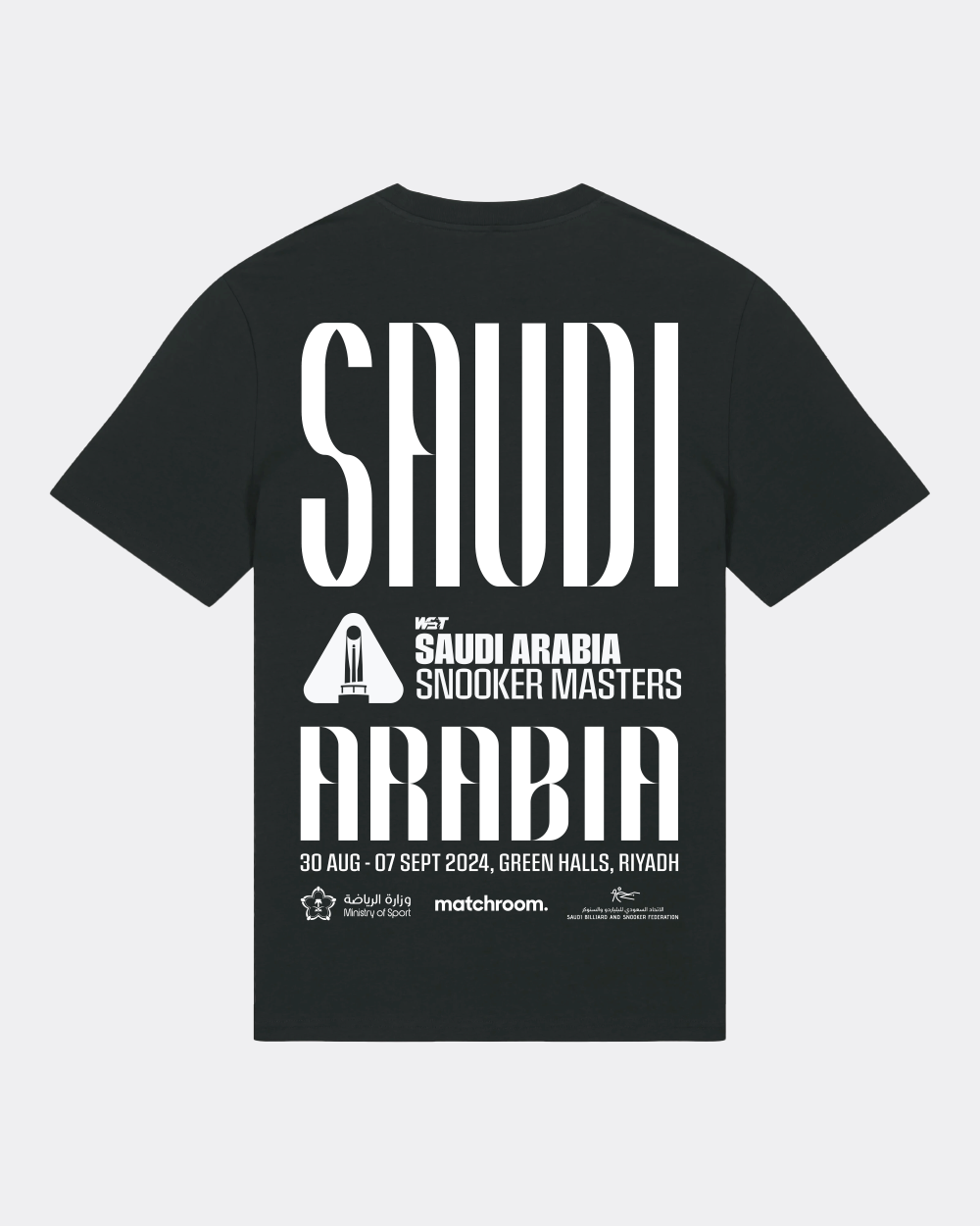 2024 Saudi Arabia Snooker Masters Tee - Black