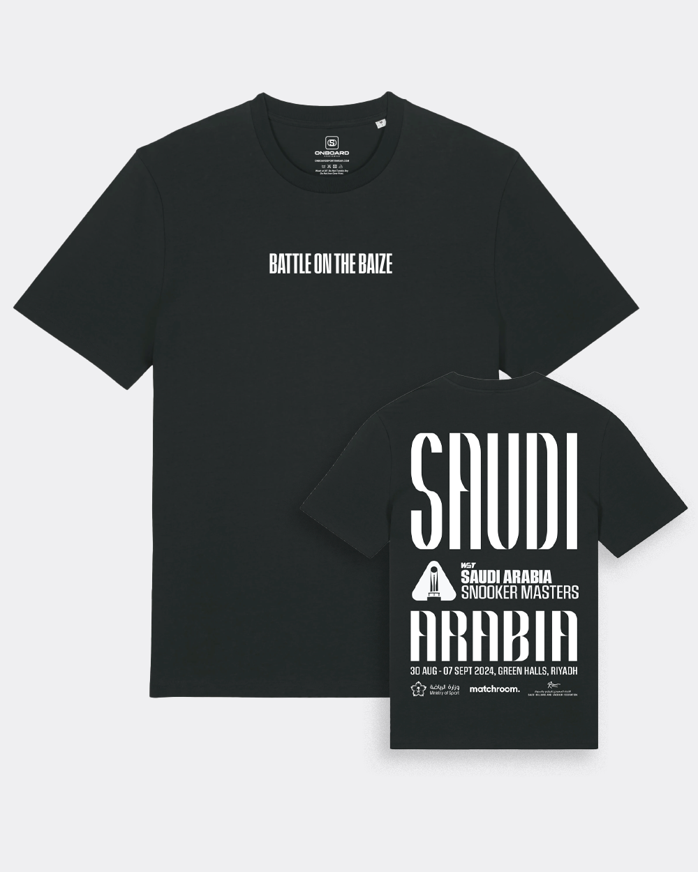 2024 Saudi Arabia Snooker Masters Tee - Black