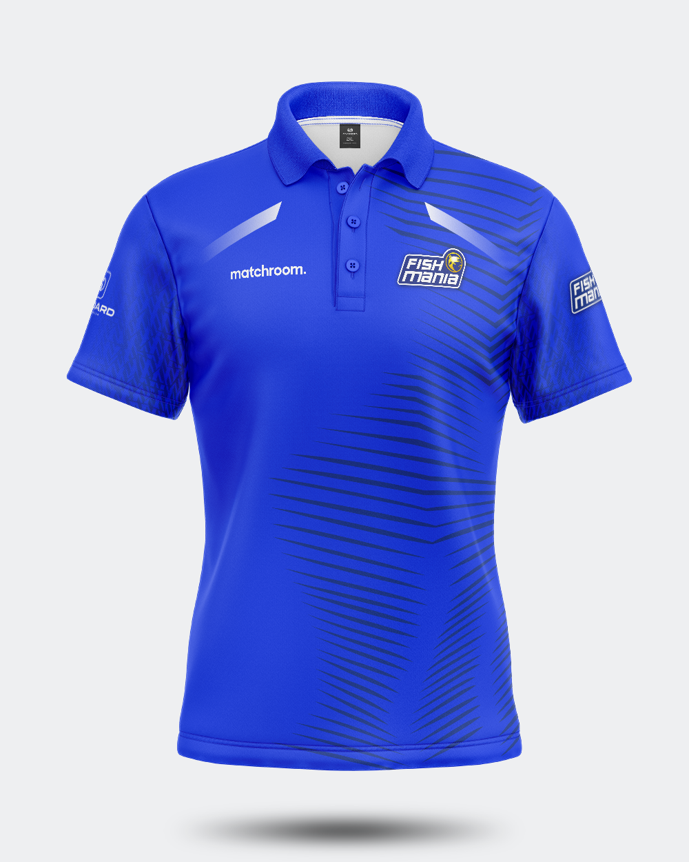 Blaues Angler-Poloshirt von Fish O Mania 