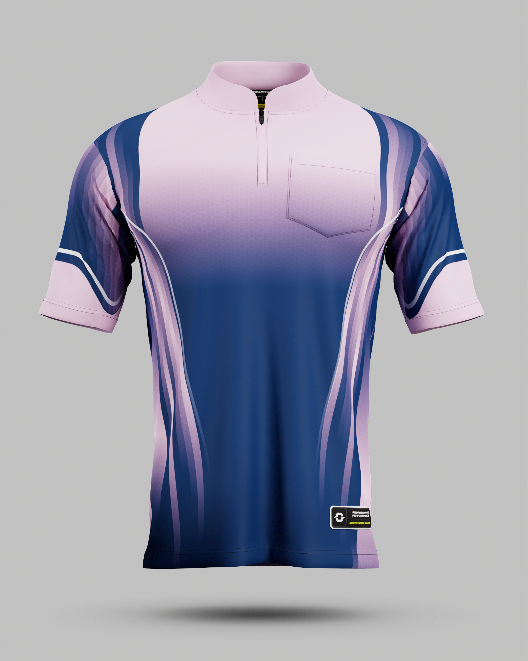 Youth Blaze 1/4 Zip Pro Collar Jersey With Pocket