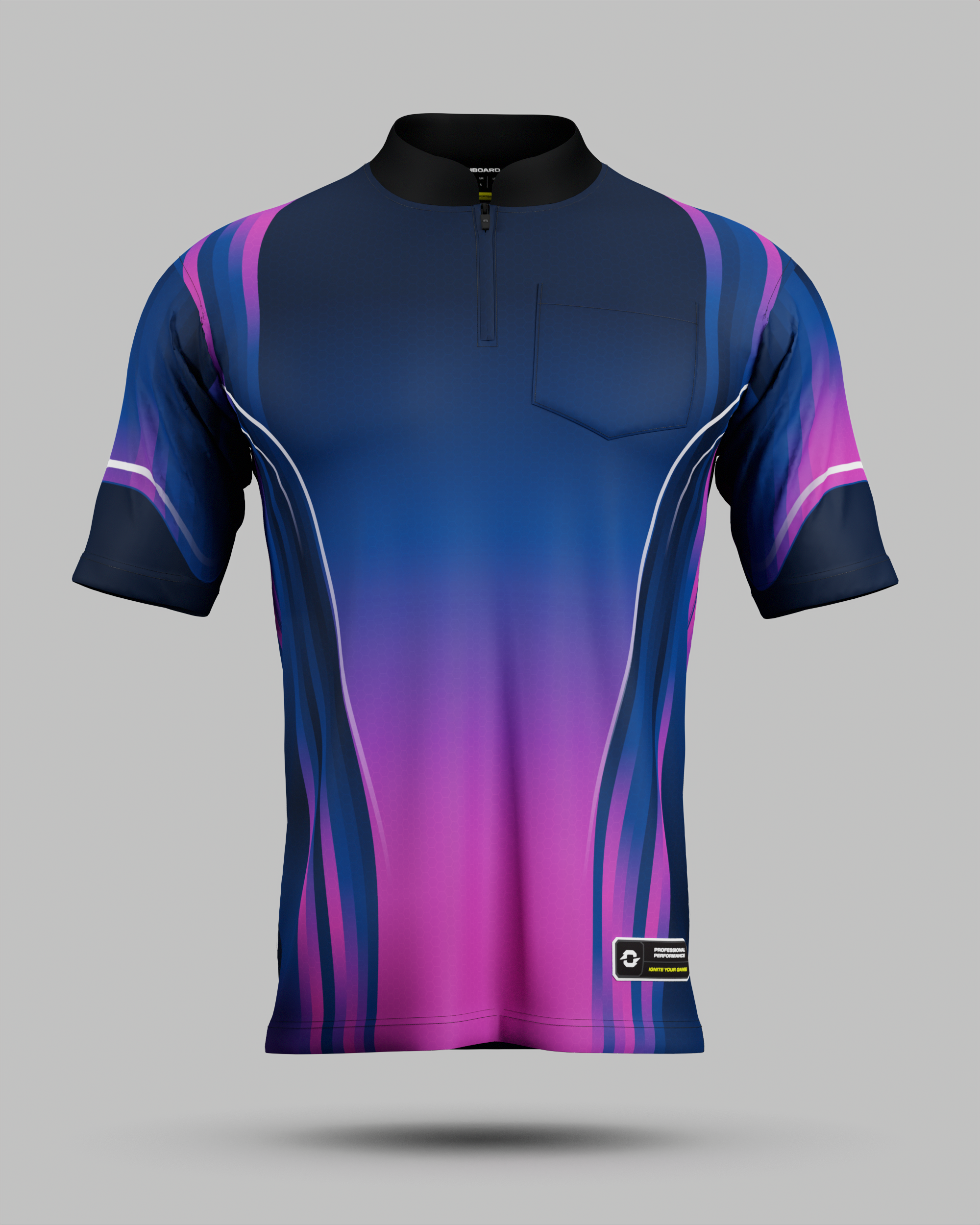 Youth Blaze 1/4 Zip Pro Collar Jersey With Pocket