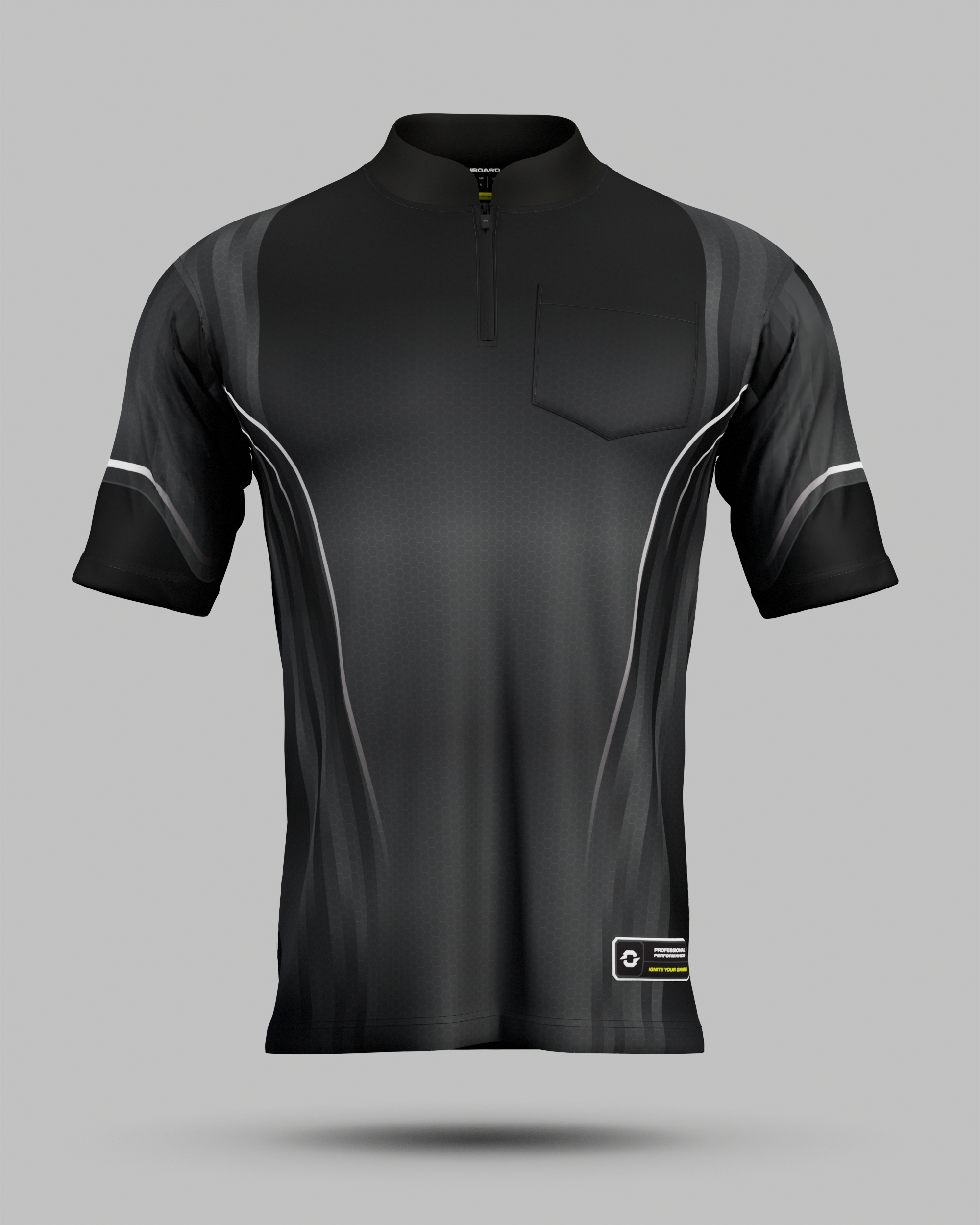 Blaze 1/4 Zip Pro Collar Jersey With Pocket