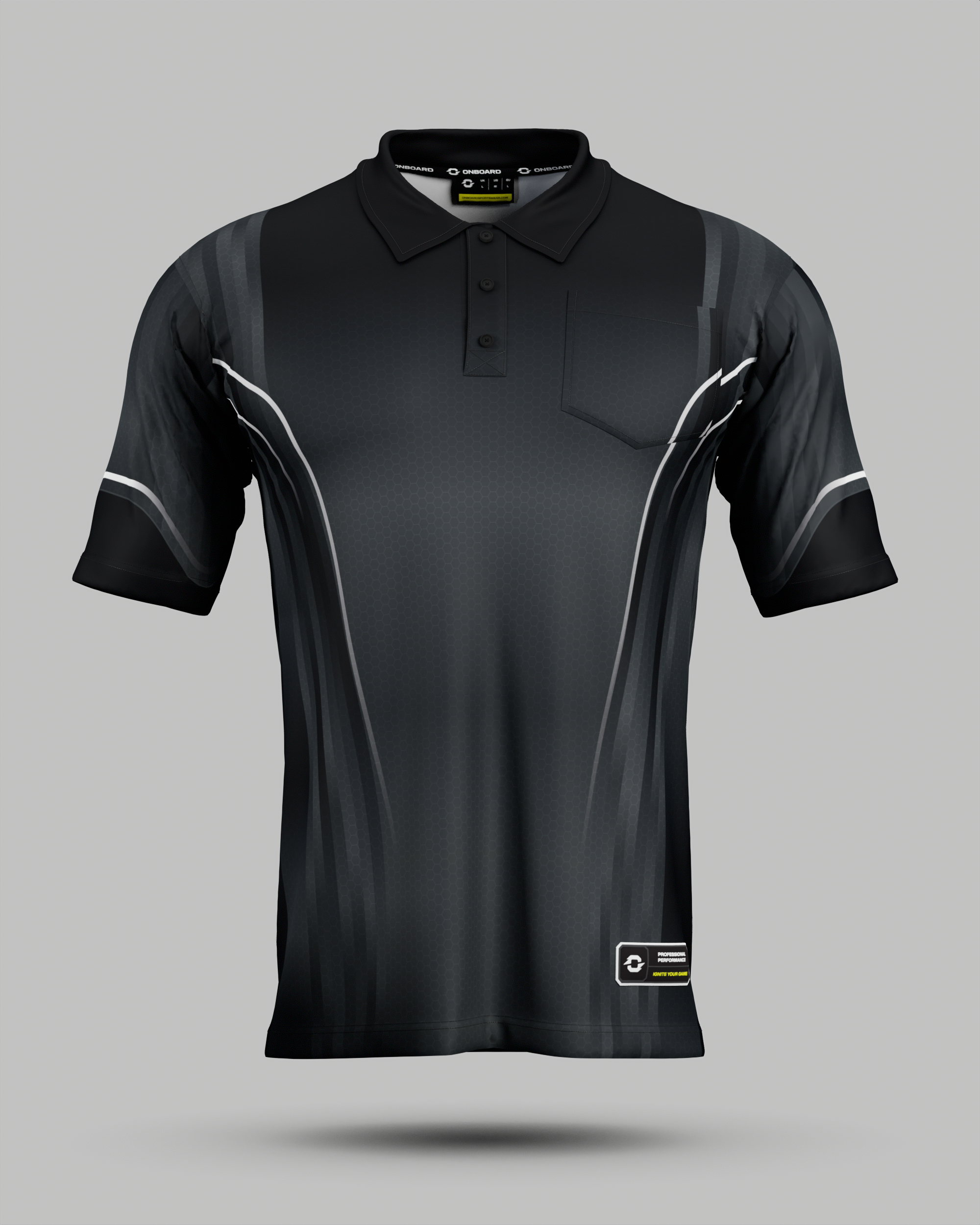 Blaze 3 Button Polo Collar Jersey With Pocket