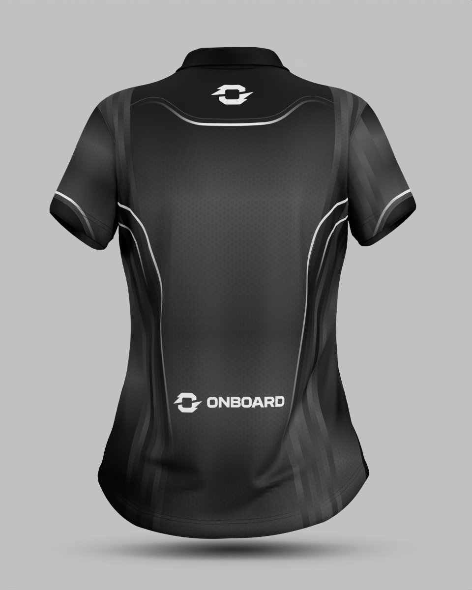 Womens Blaze 1/4 Zip Polo Collar Jersey - Onboard Sportswear