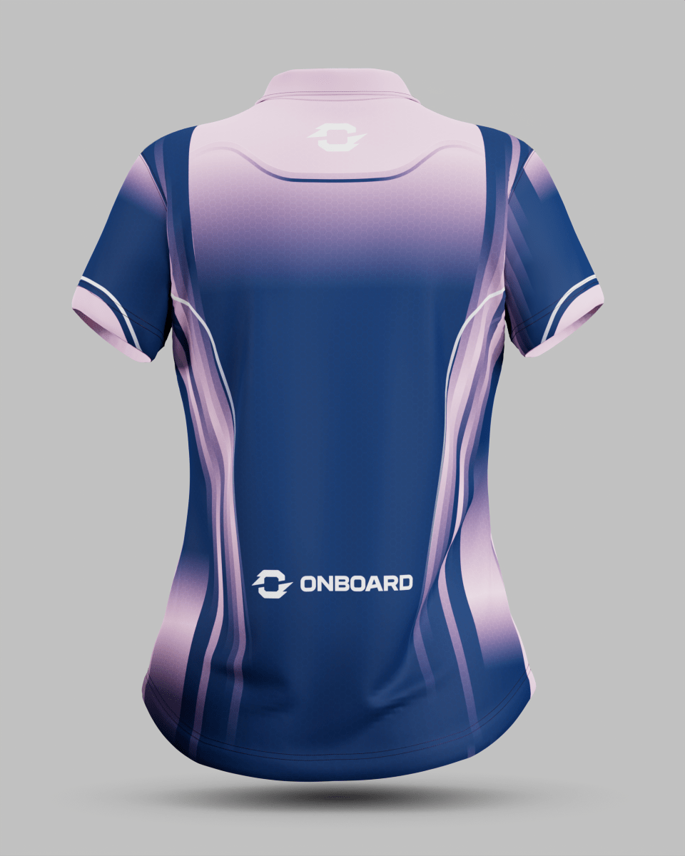 Womens Blaze 1/4 Zip Polo Collar Jersey With Pocket - Onboard Sportswear