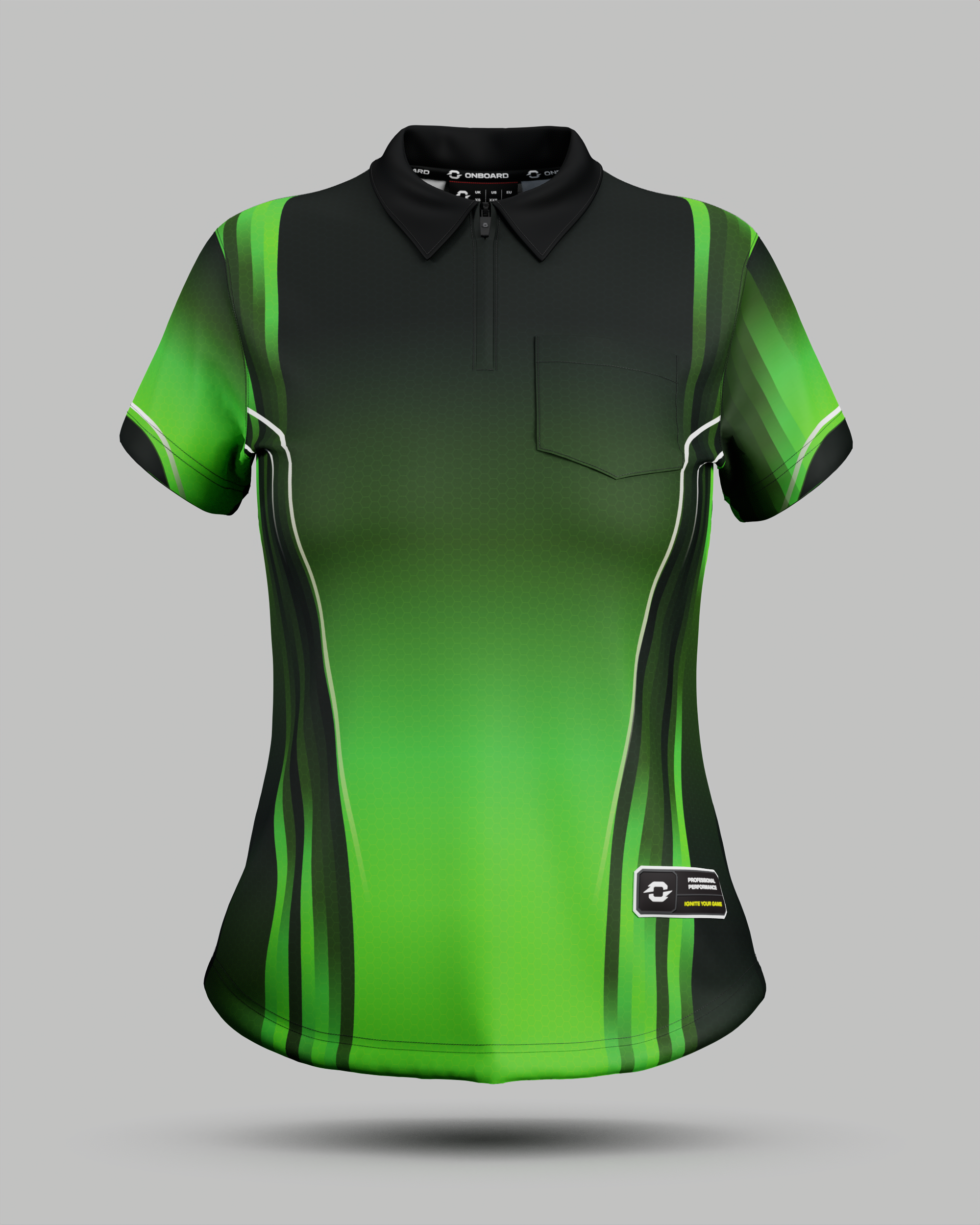 Womens Blaze 1/4 Zip Polo Collar Jersey With Pocket