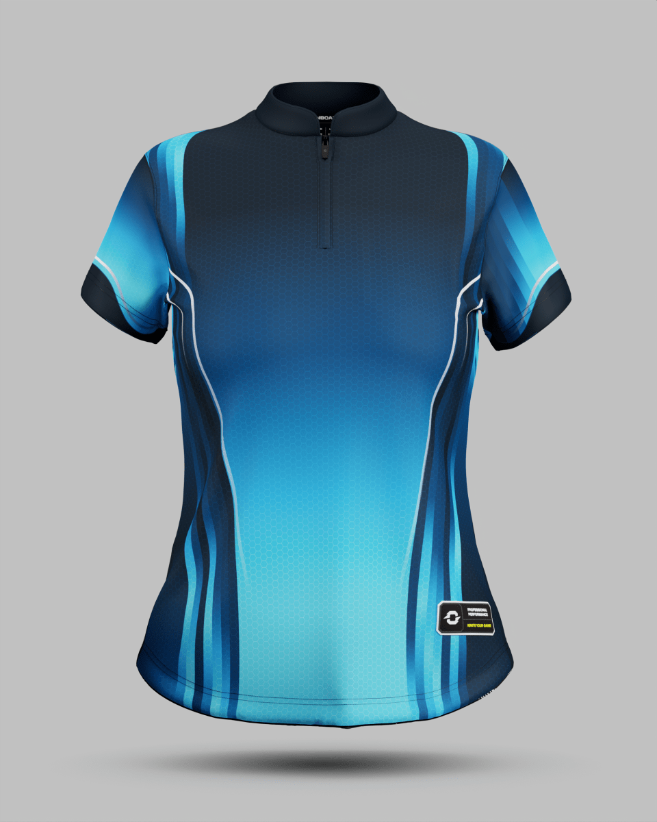 Womens Blaze 1/4 Zip Pro Collar Jersey - Onboard Sportswear