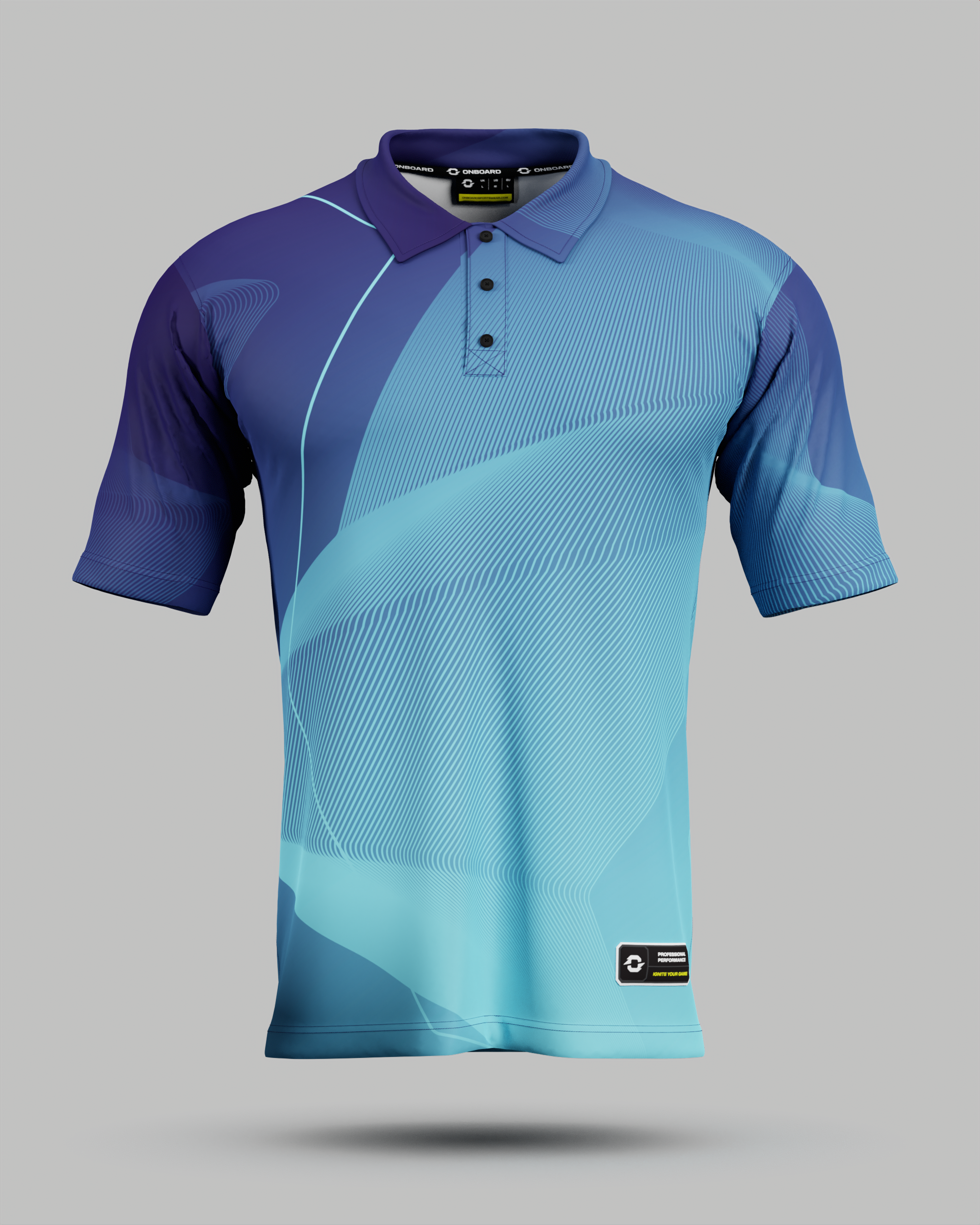 Youth California 3 Button Polo Collar Jersey